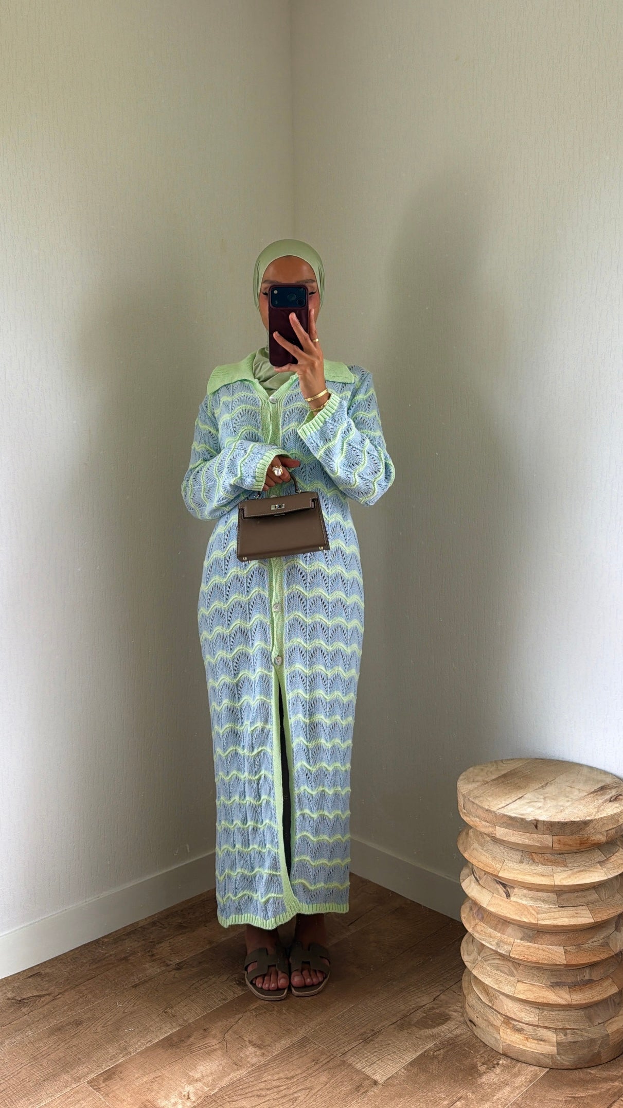 Robe chemise crochet