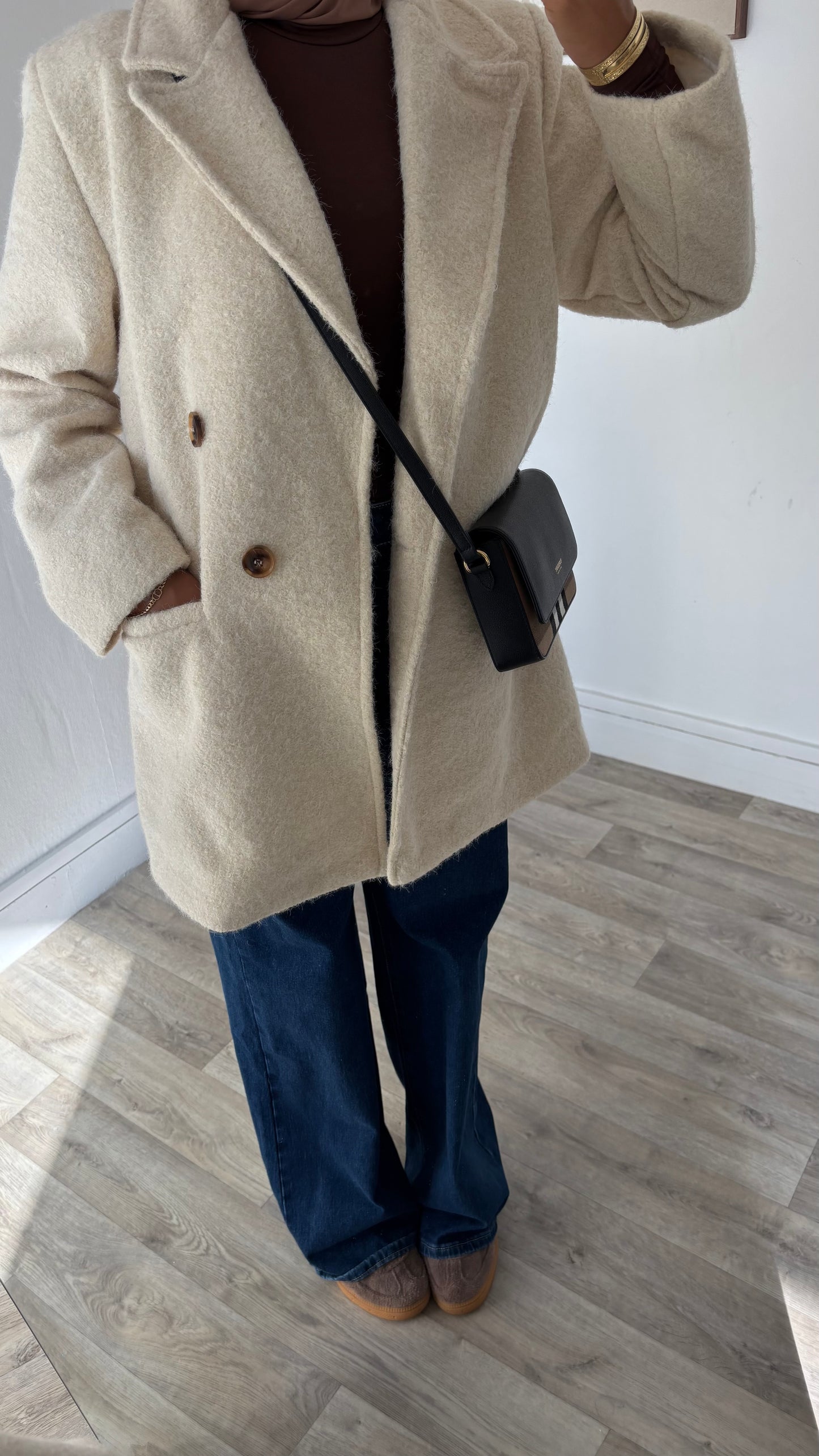 Blazer en laine bouillie