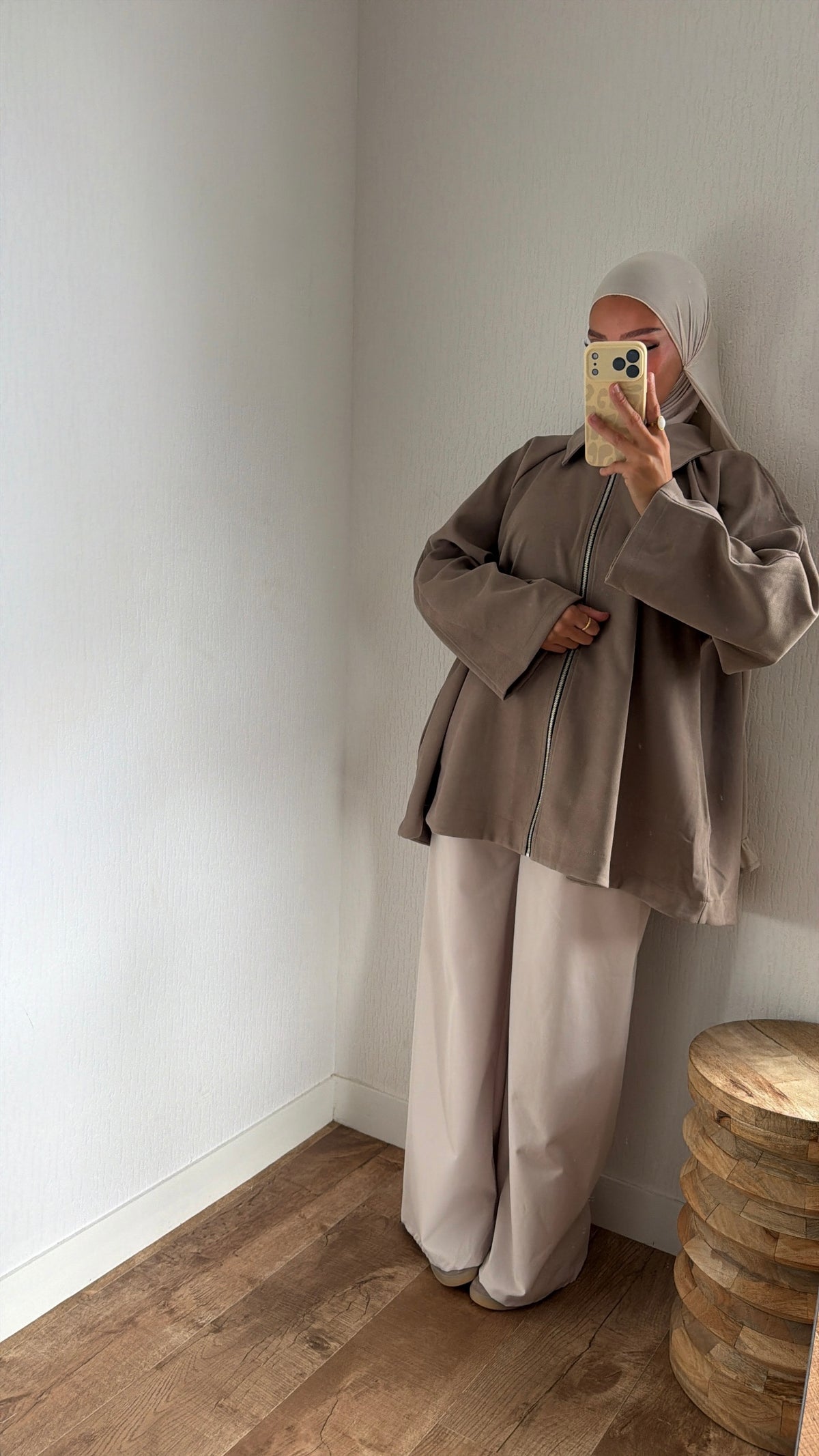Veste à zip évasé