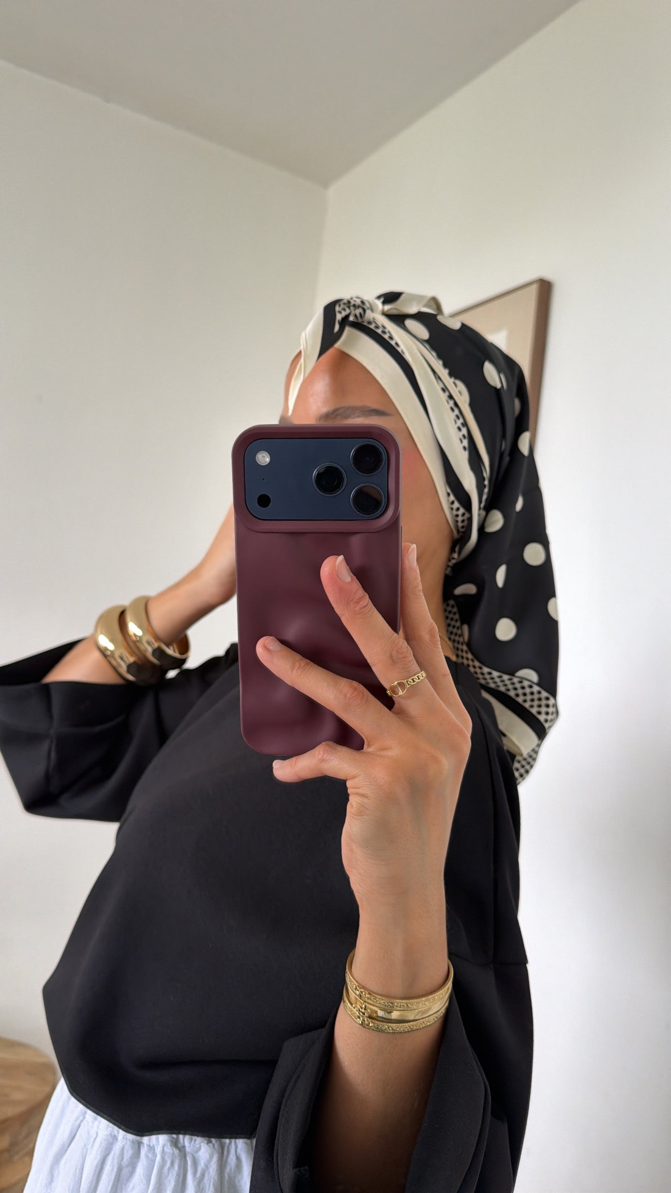Foulard à pois