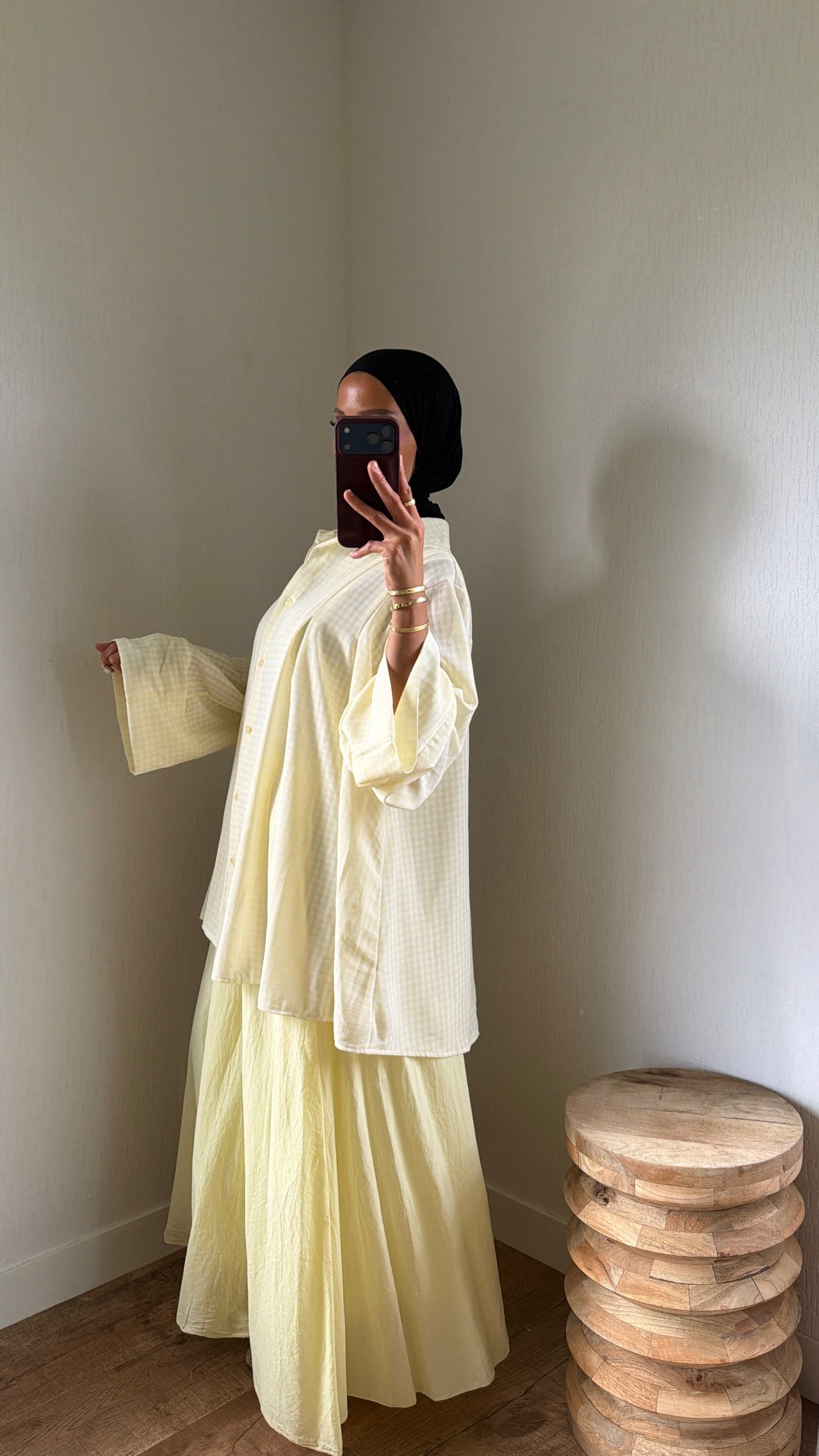 Chemise ample carreaux