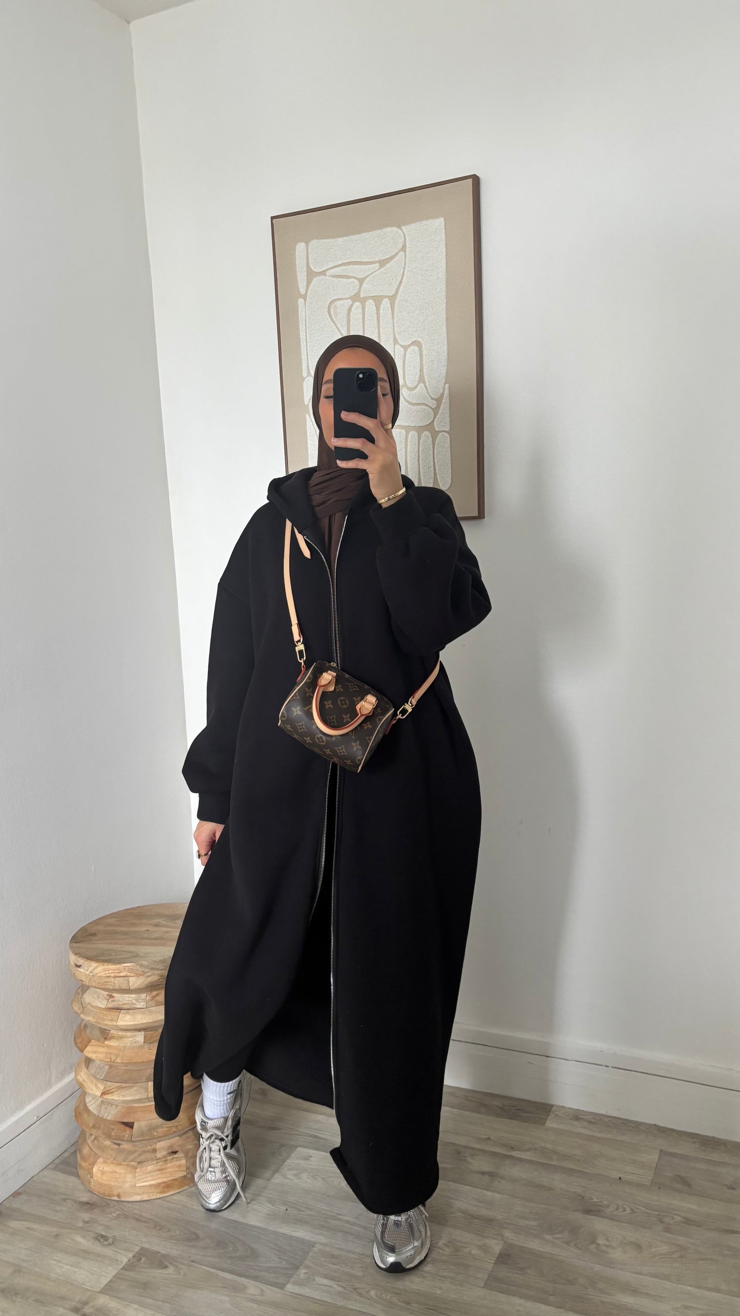 Long sweat à fermeture