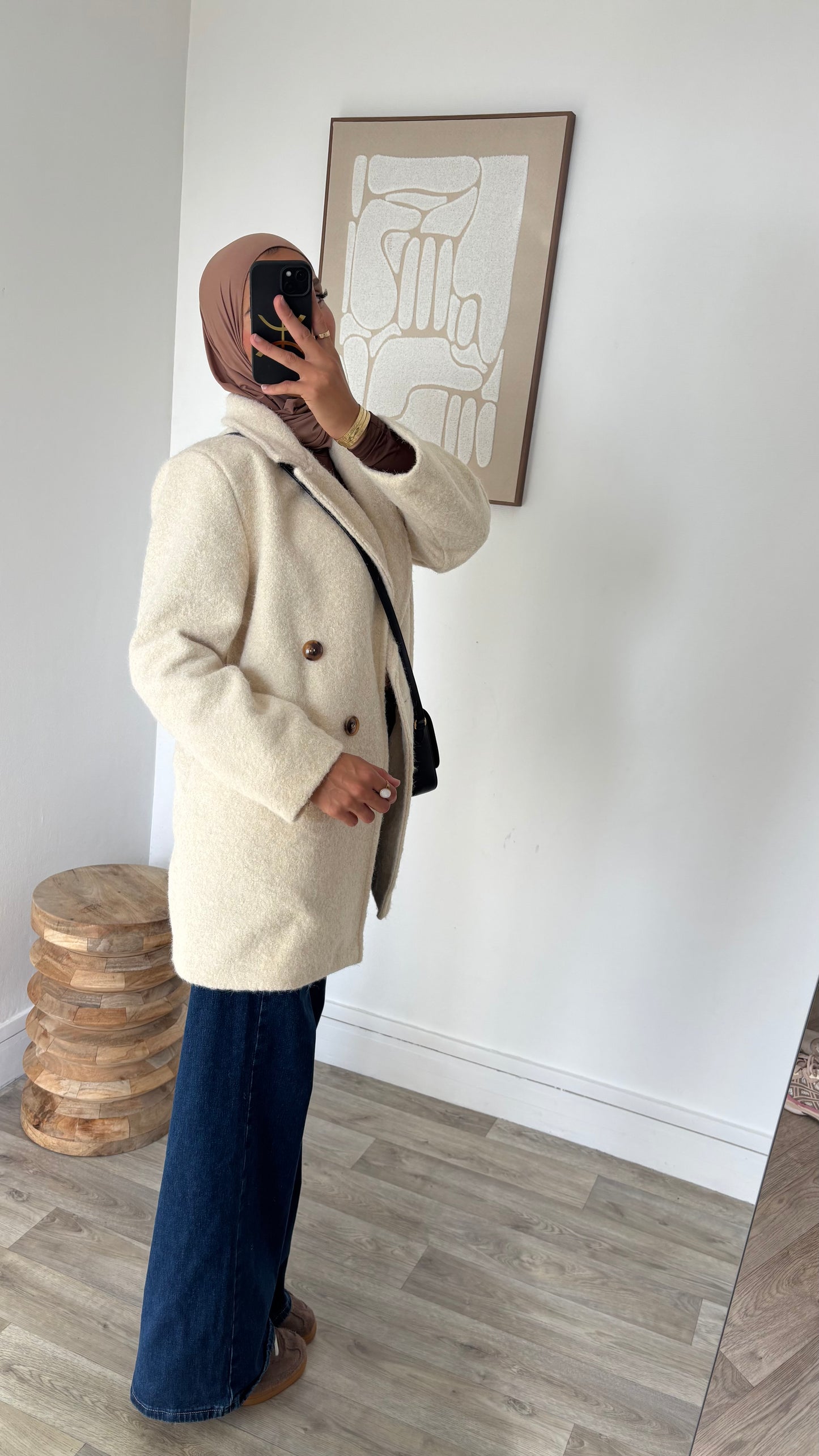 Blazer en laine bouillie