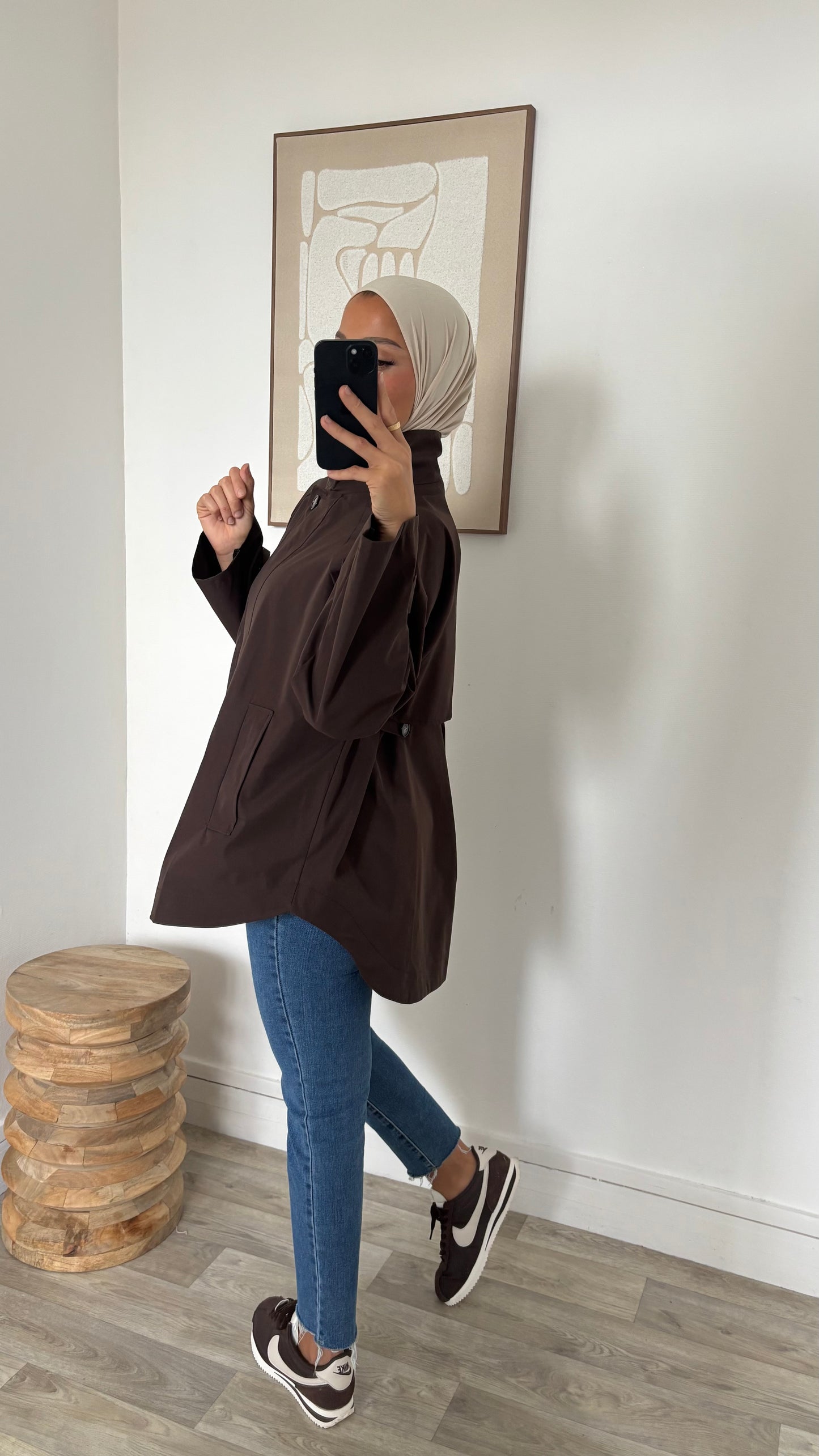 Trench dos plus long