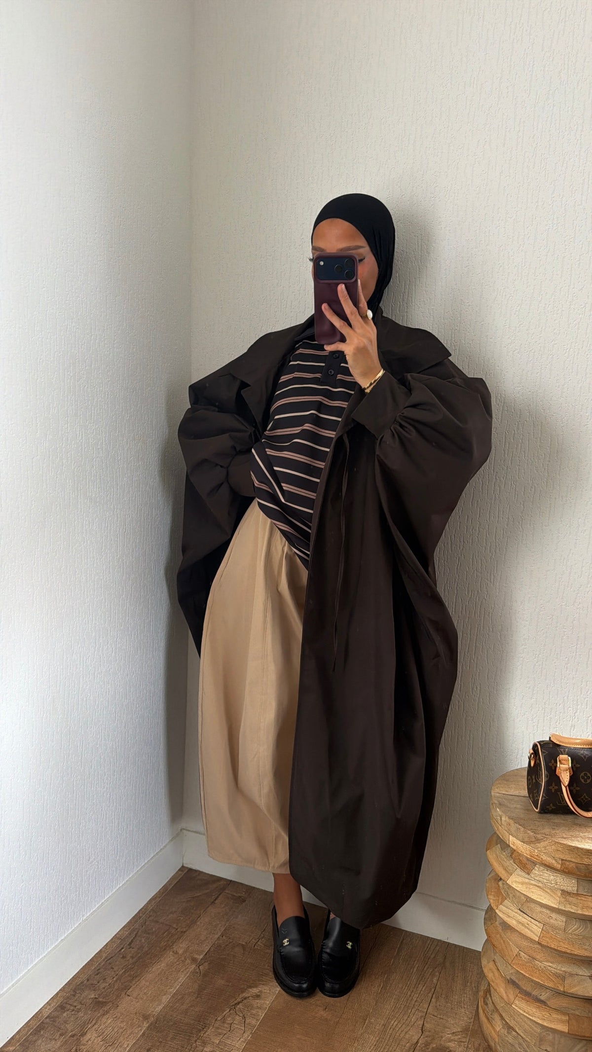 Manteau oversize asymétrique