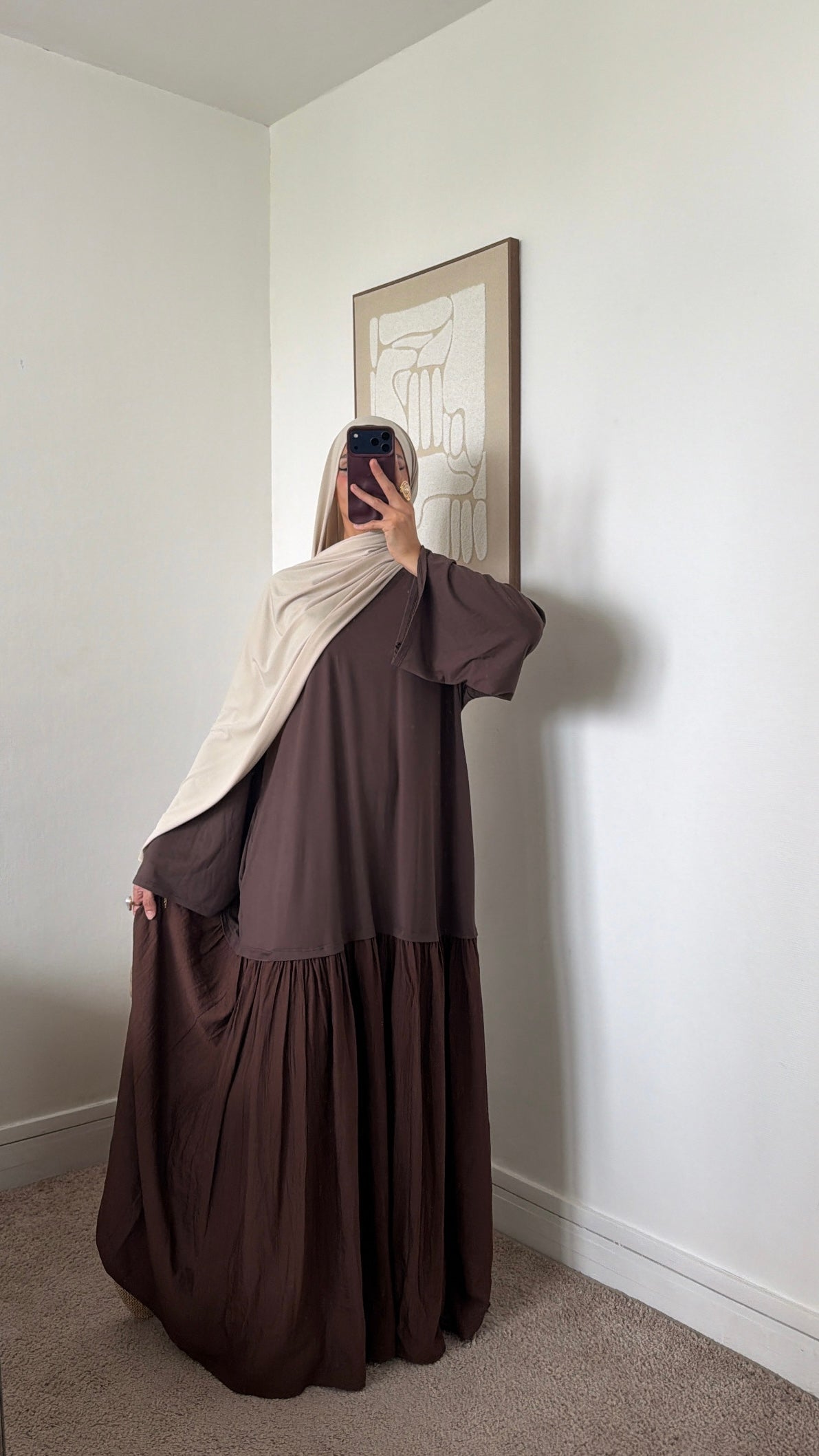 Robe basic bi matière
