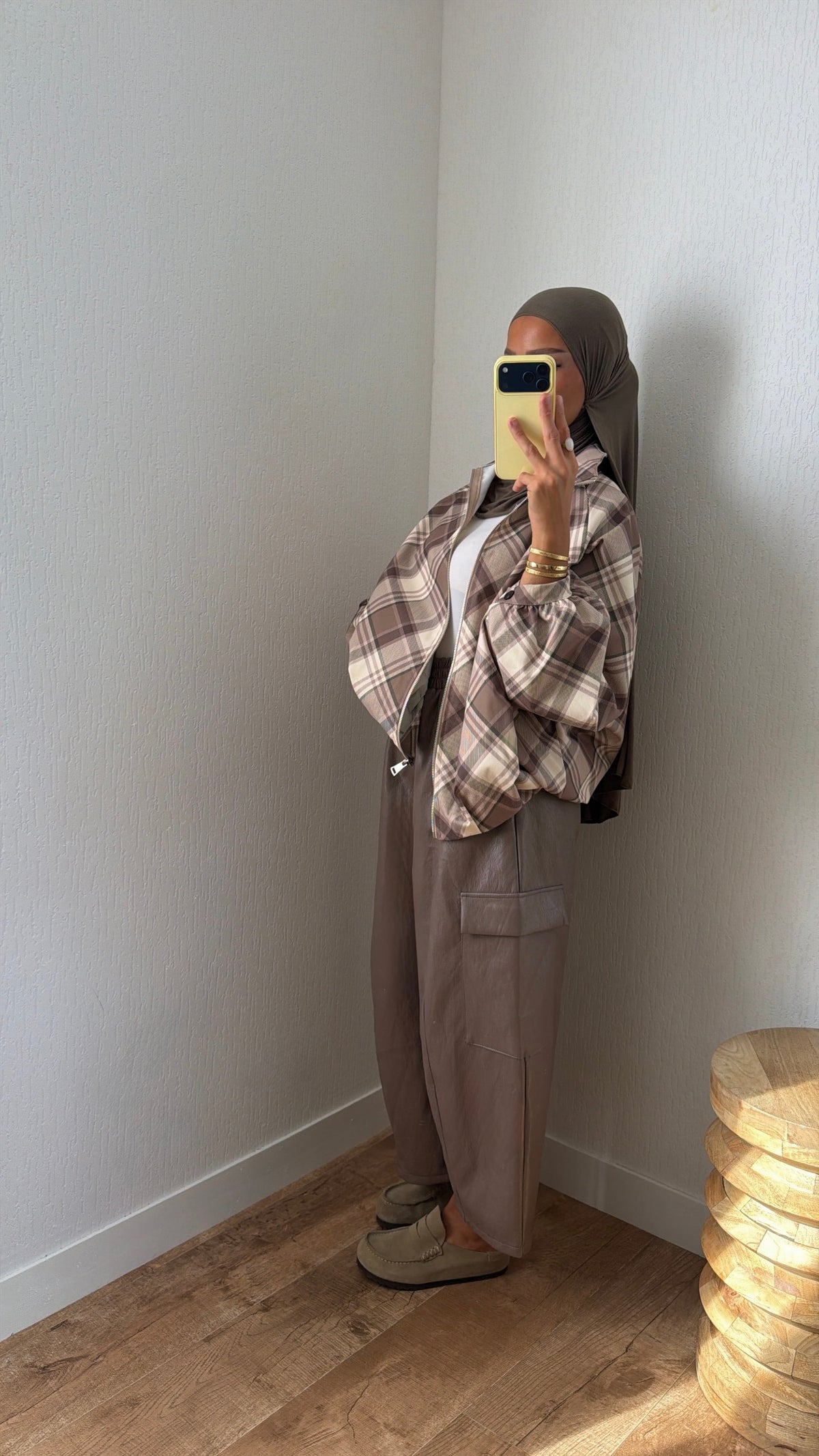 Pantalon simili