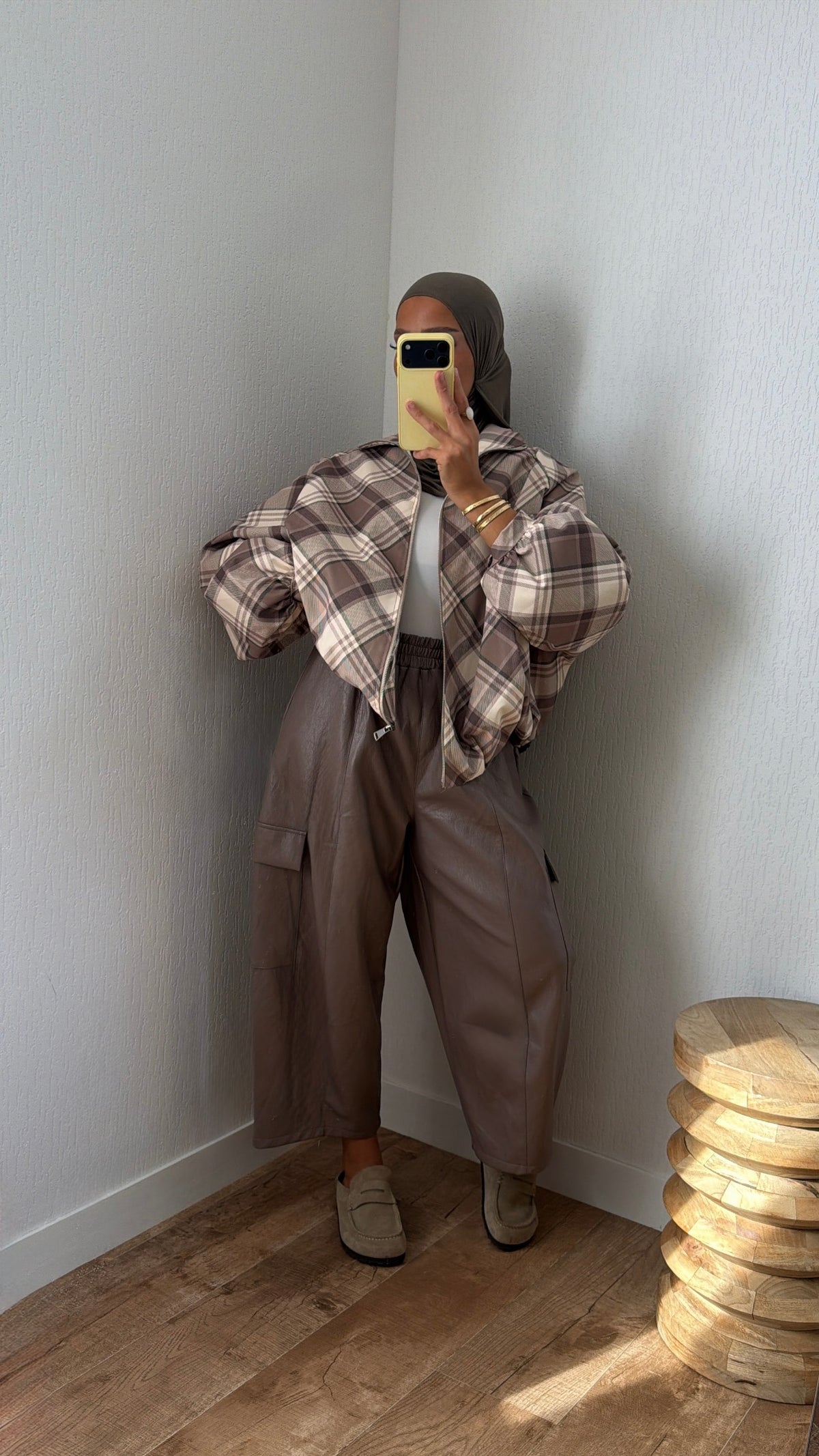 Pantalon simili