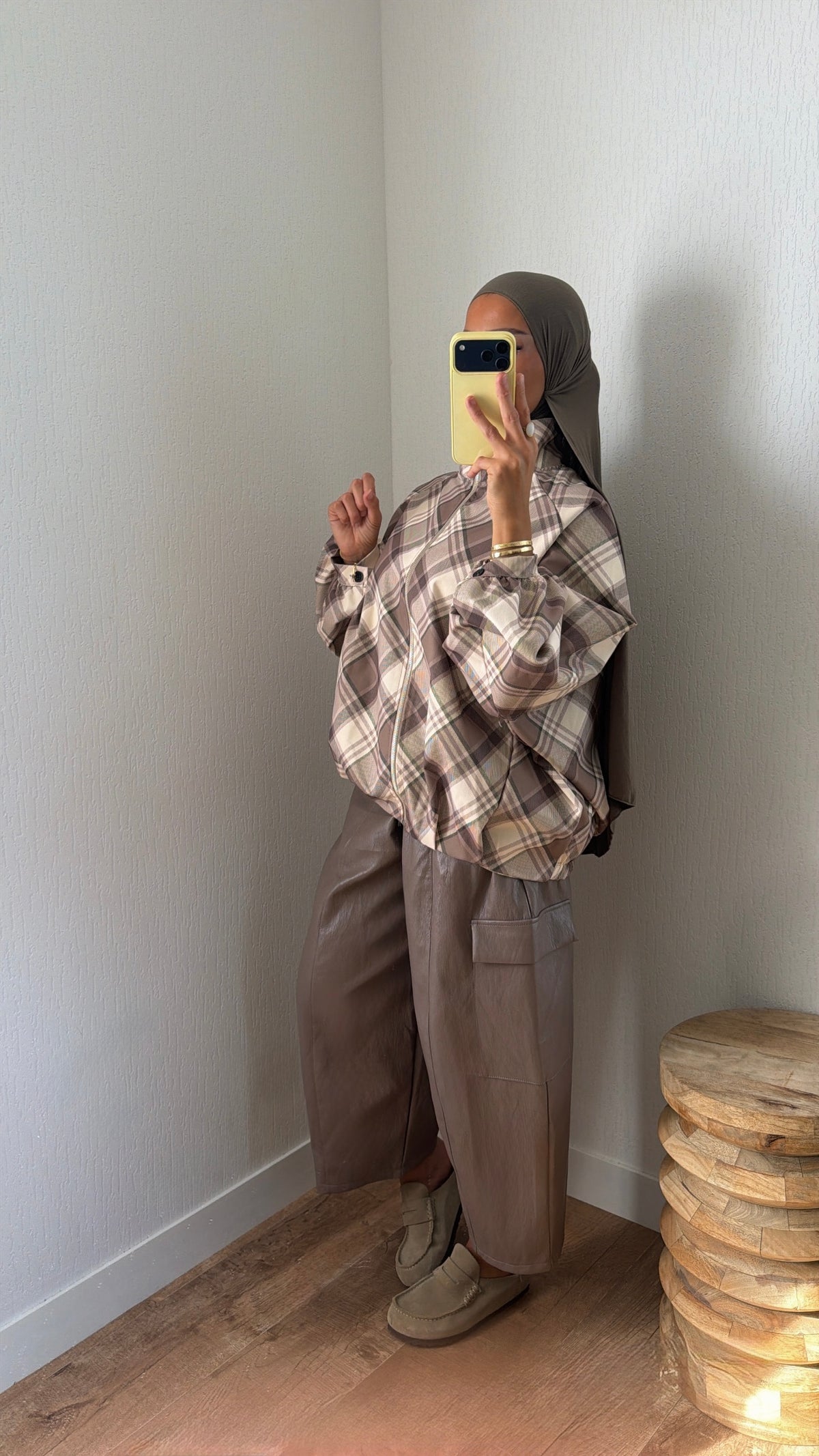 Pantalon simili
