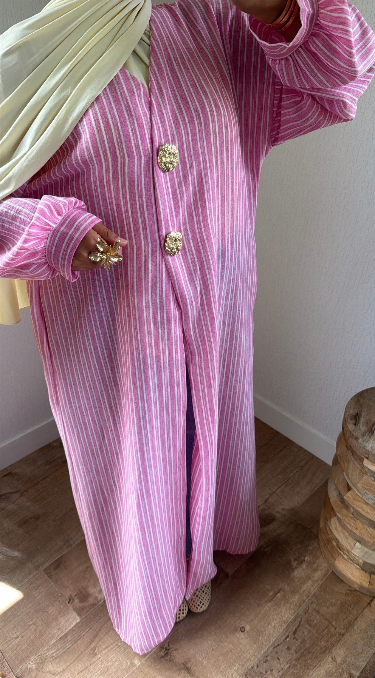 Kimono broches dorées