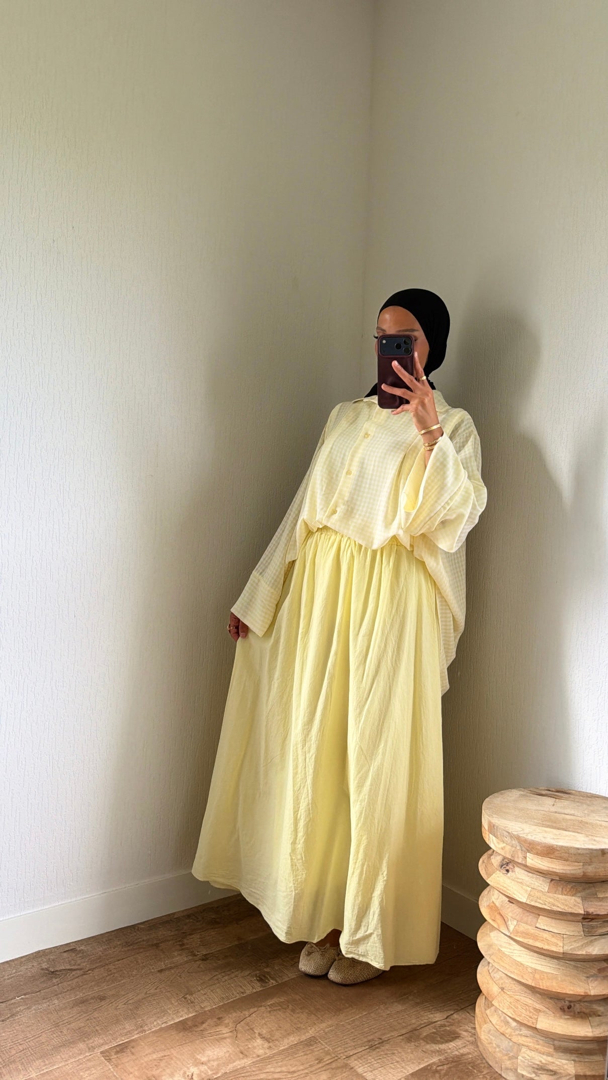Chemise ample carreaux