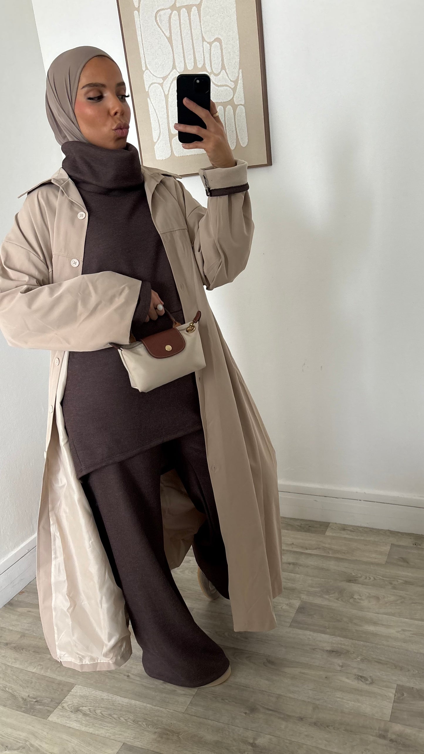 Veste imper coupe droite