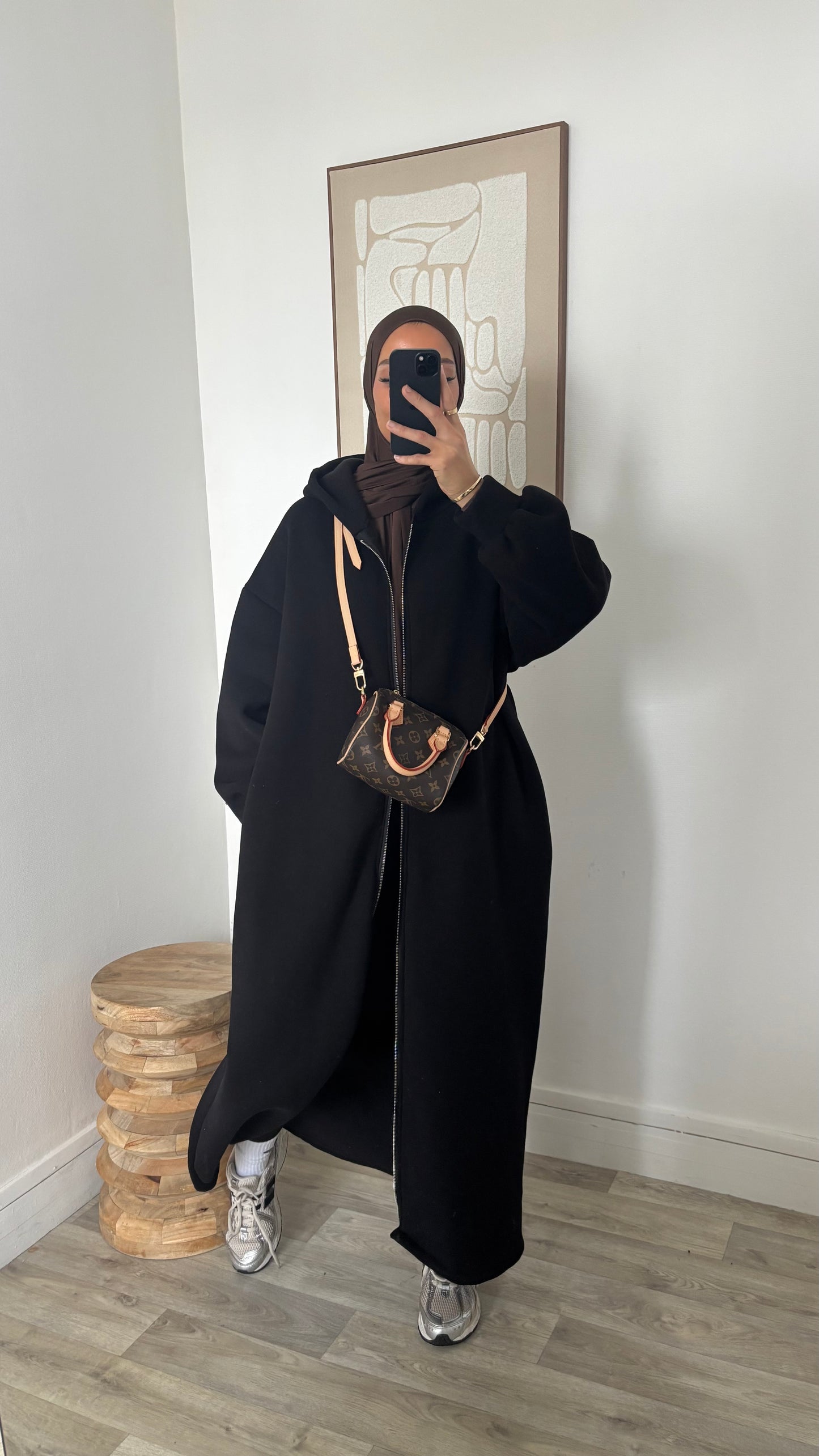 Long sweat à fermeture