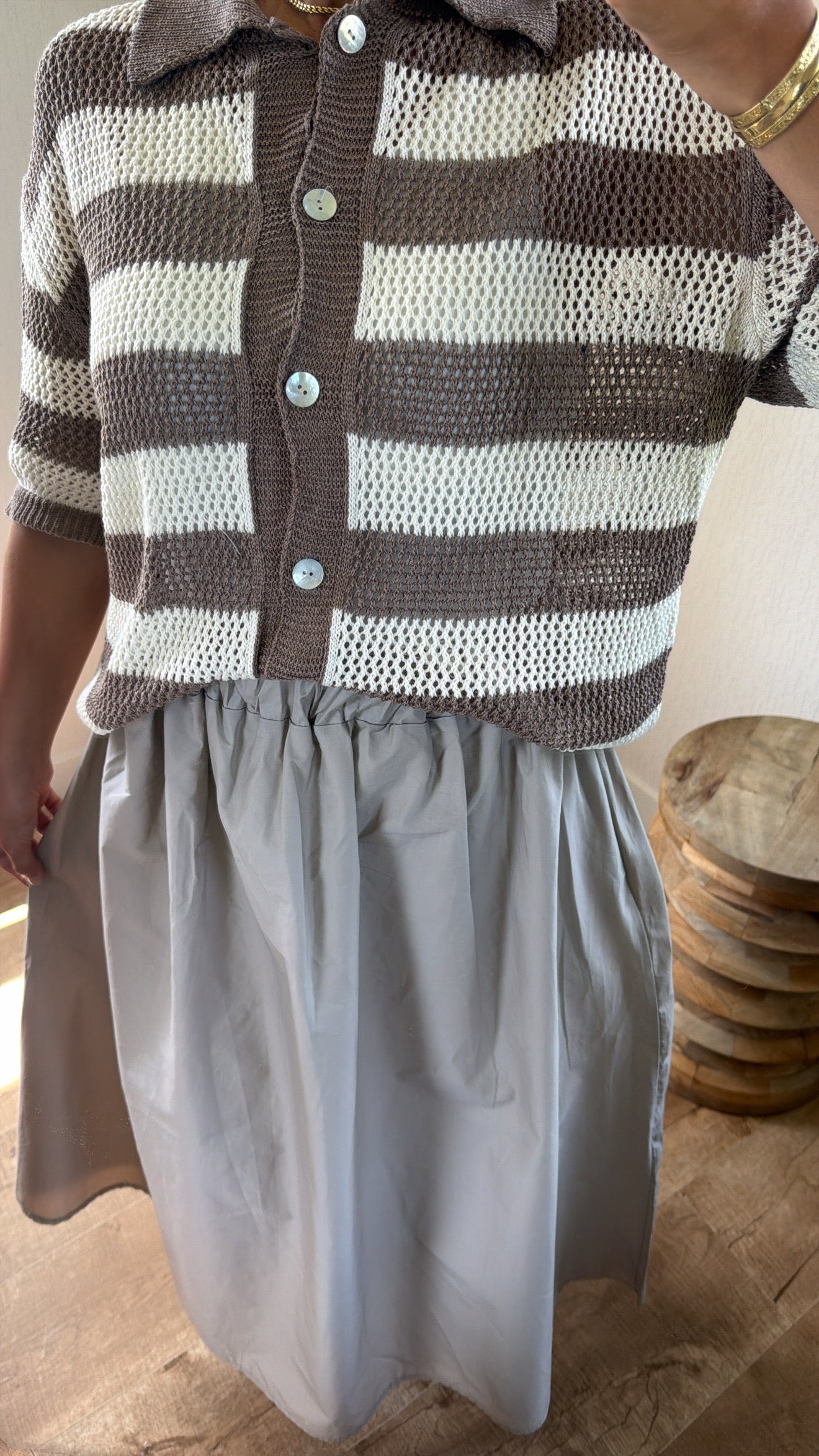 Pull à col en crochet
