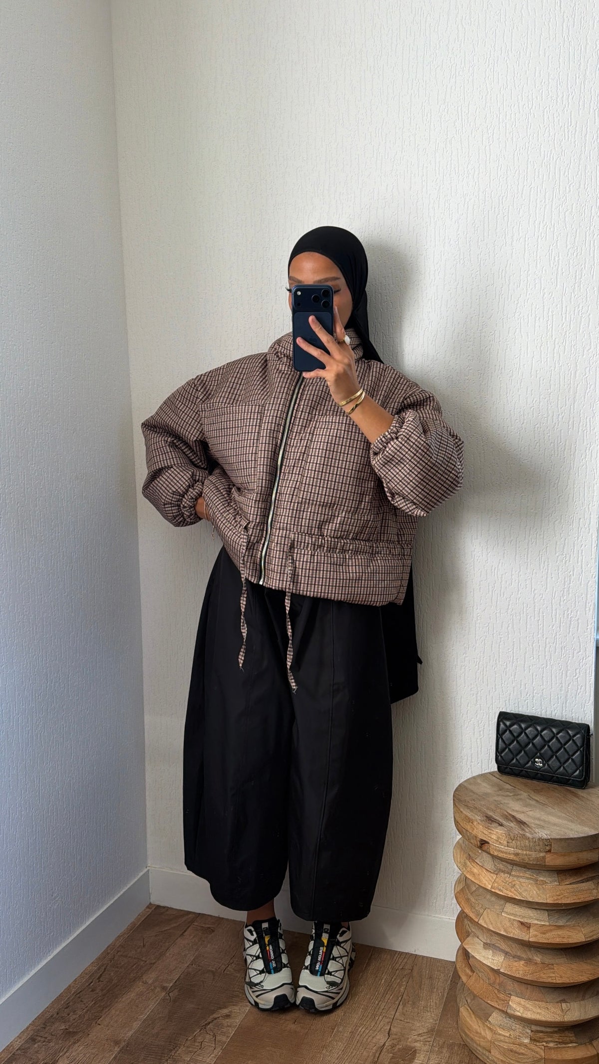 Bomber ajustable détails poches