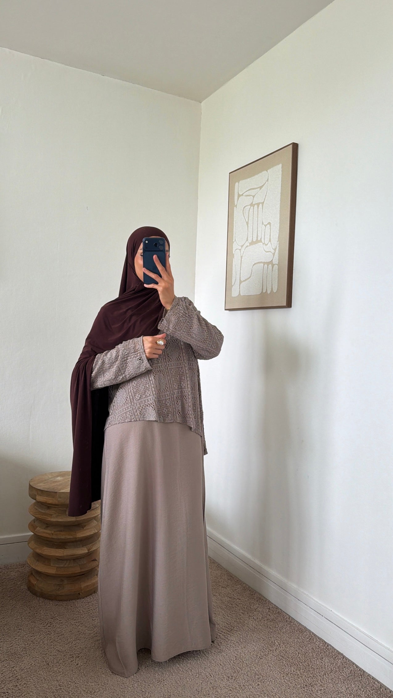 Robe effet lin + haut en crochet