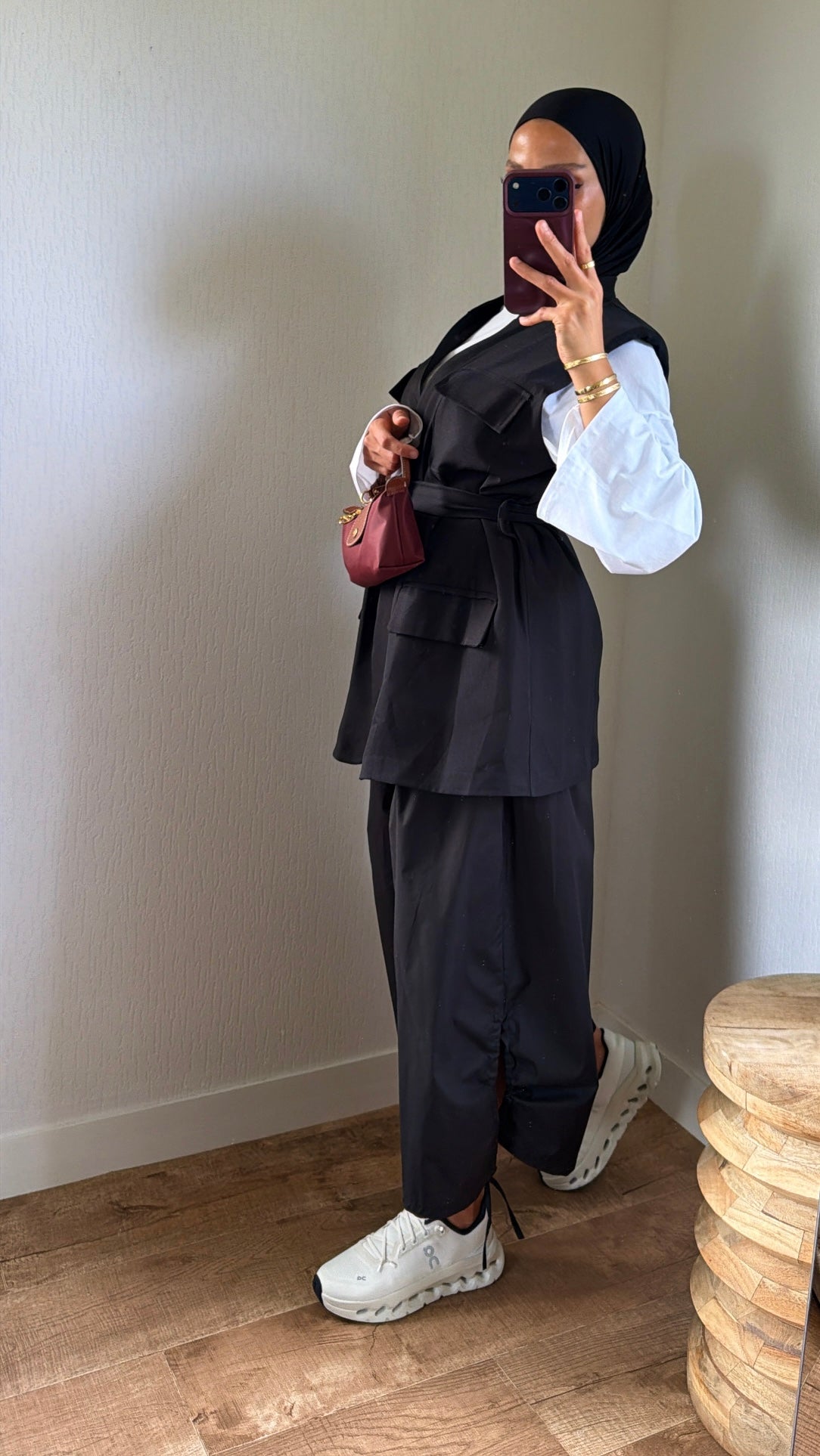Blazer sans manches ajustable