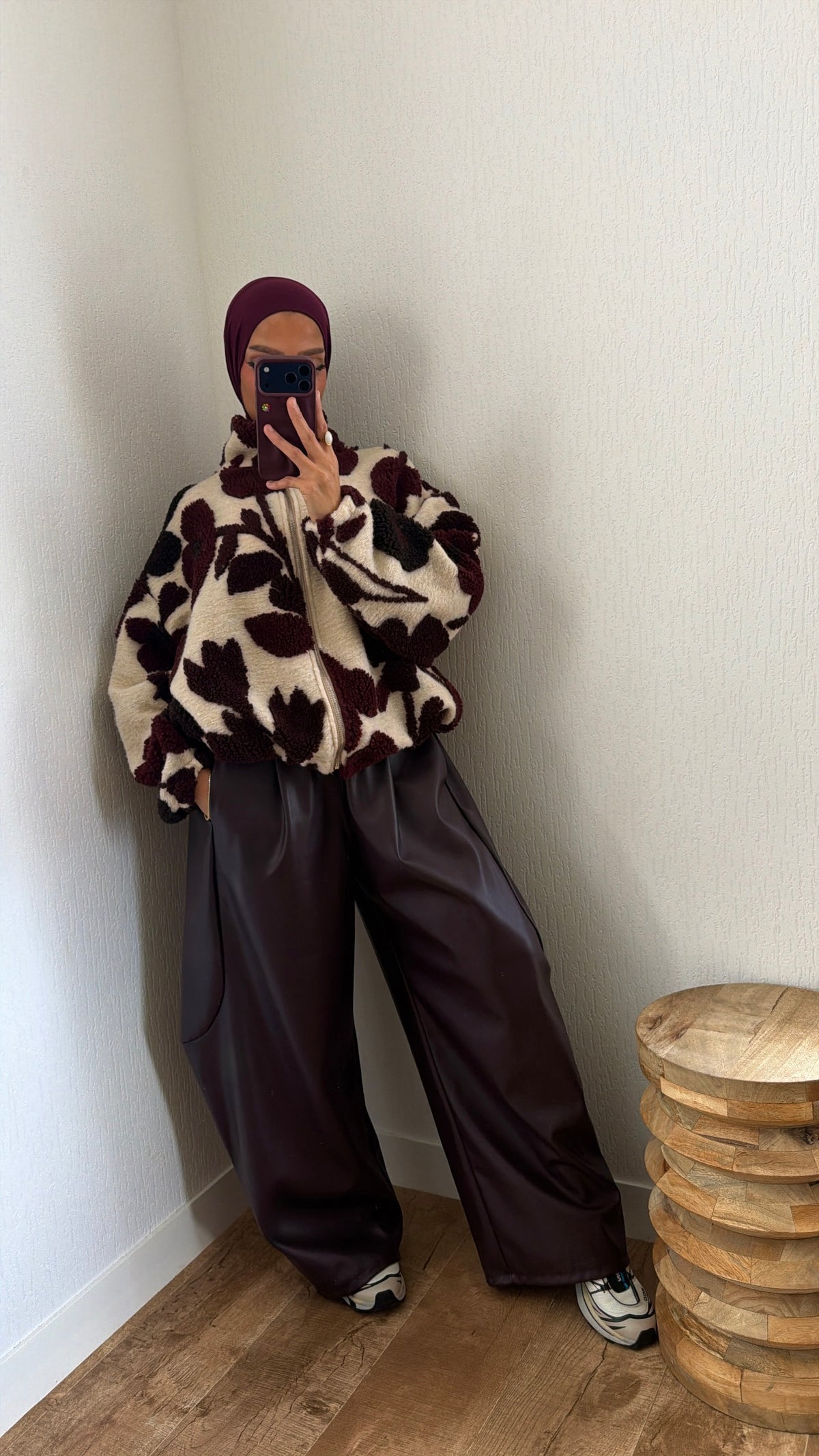 Veste effet bouclette