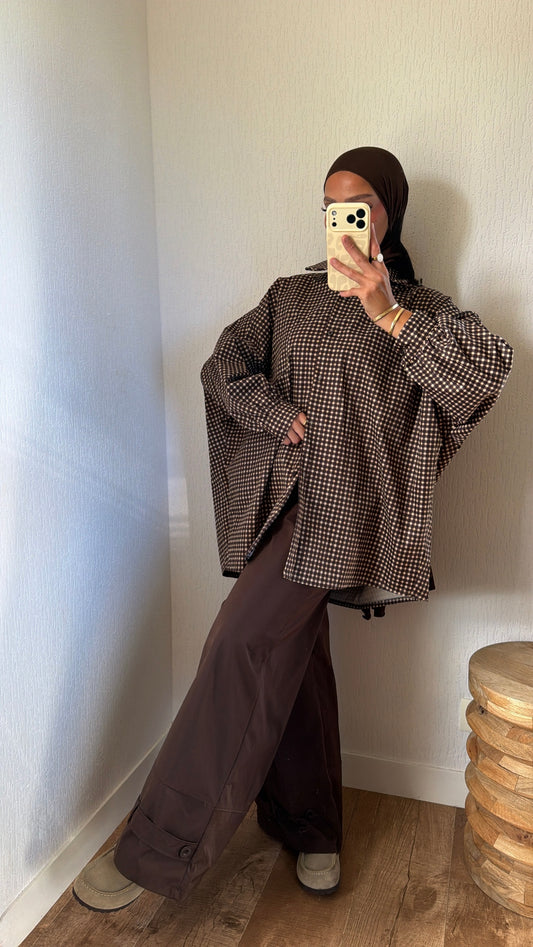 Chemise très oversize effet trench