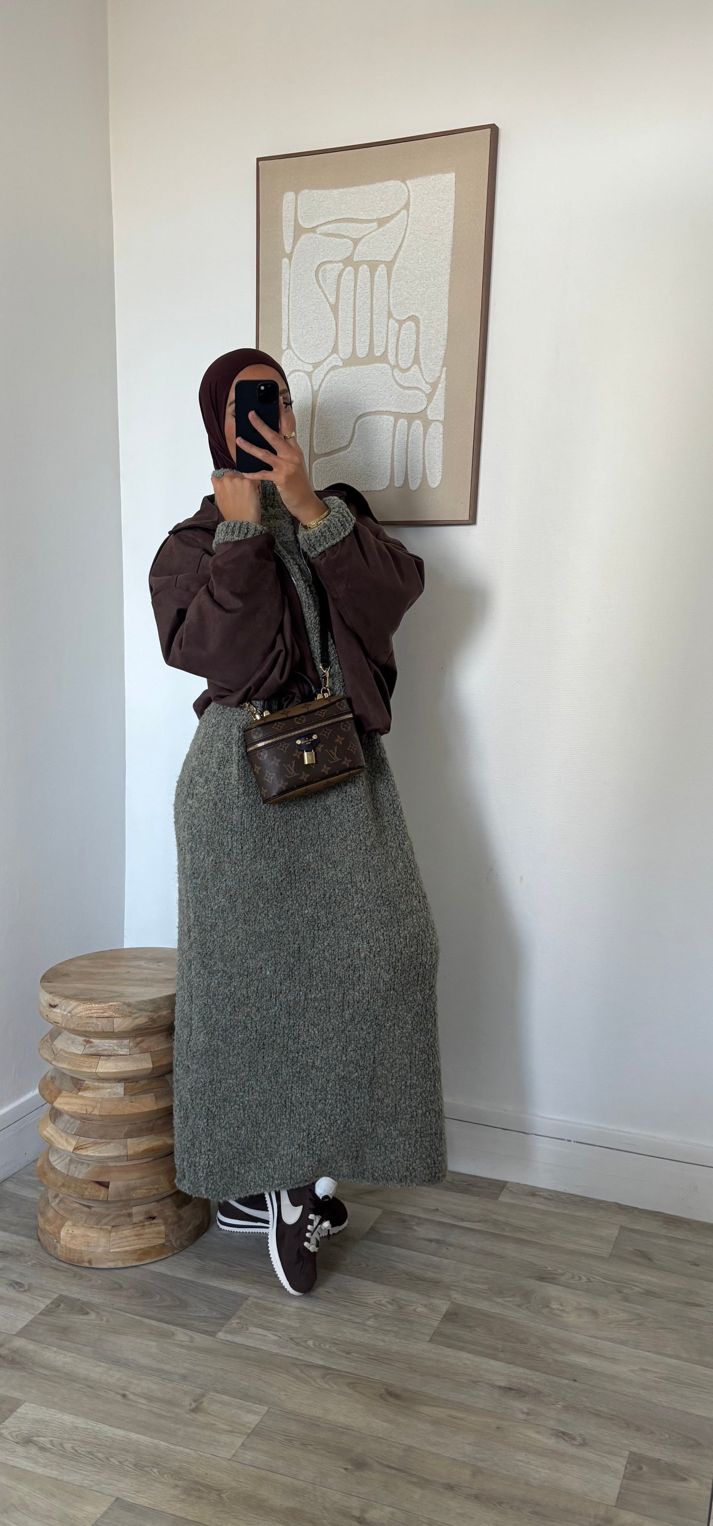 Veste Bomber effet daim à zip