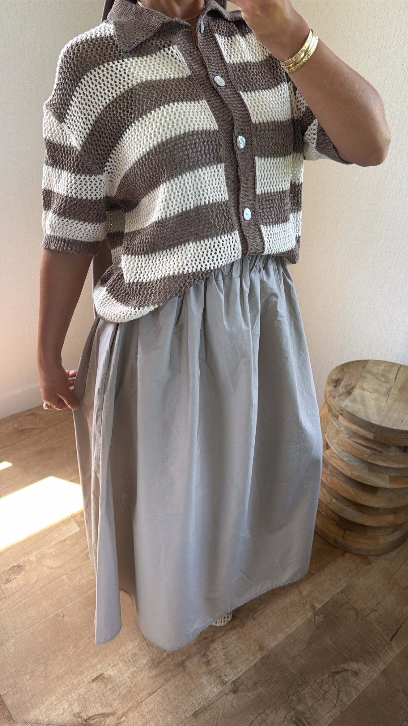 Pull à col en crochet