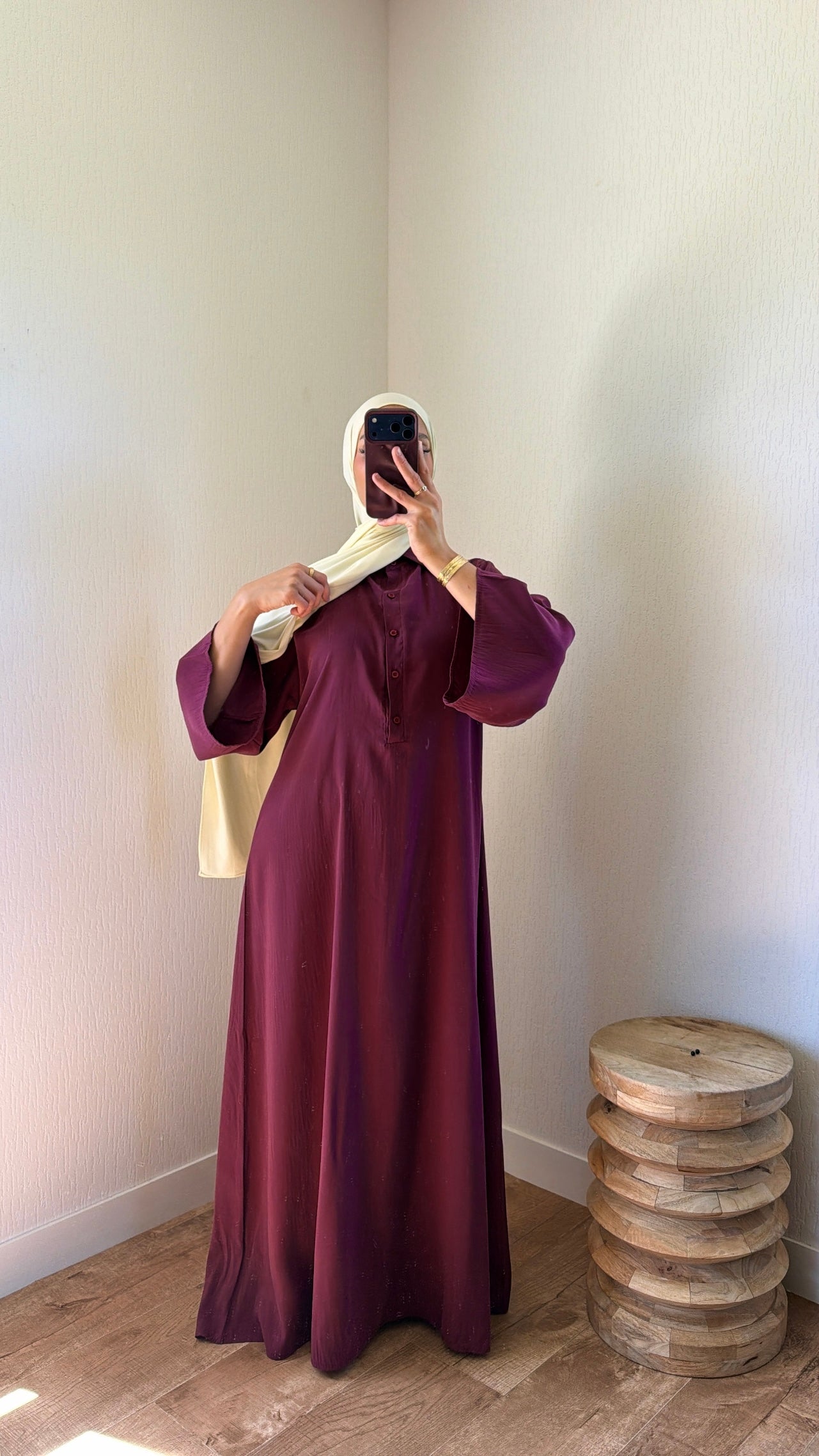 Robe chemise avec ceinture