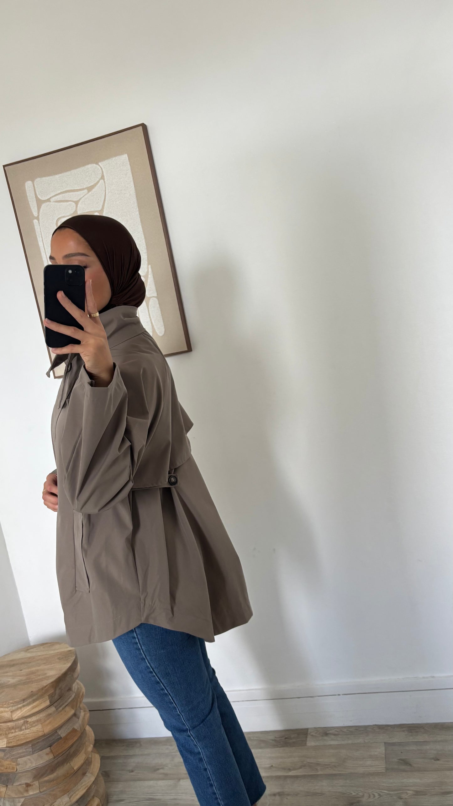 Trench dos plus long