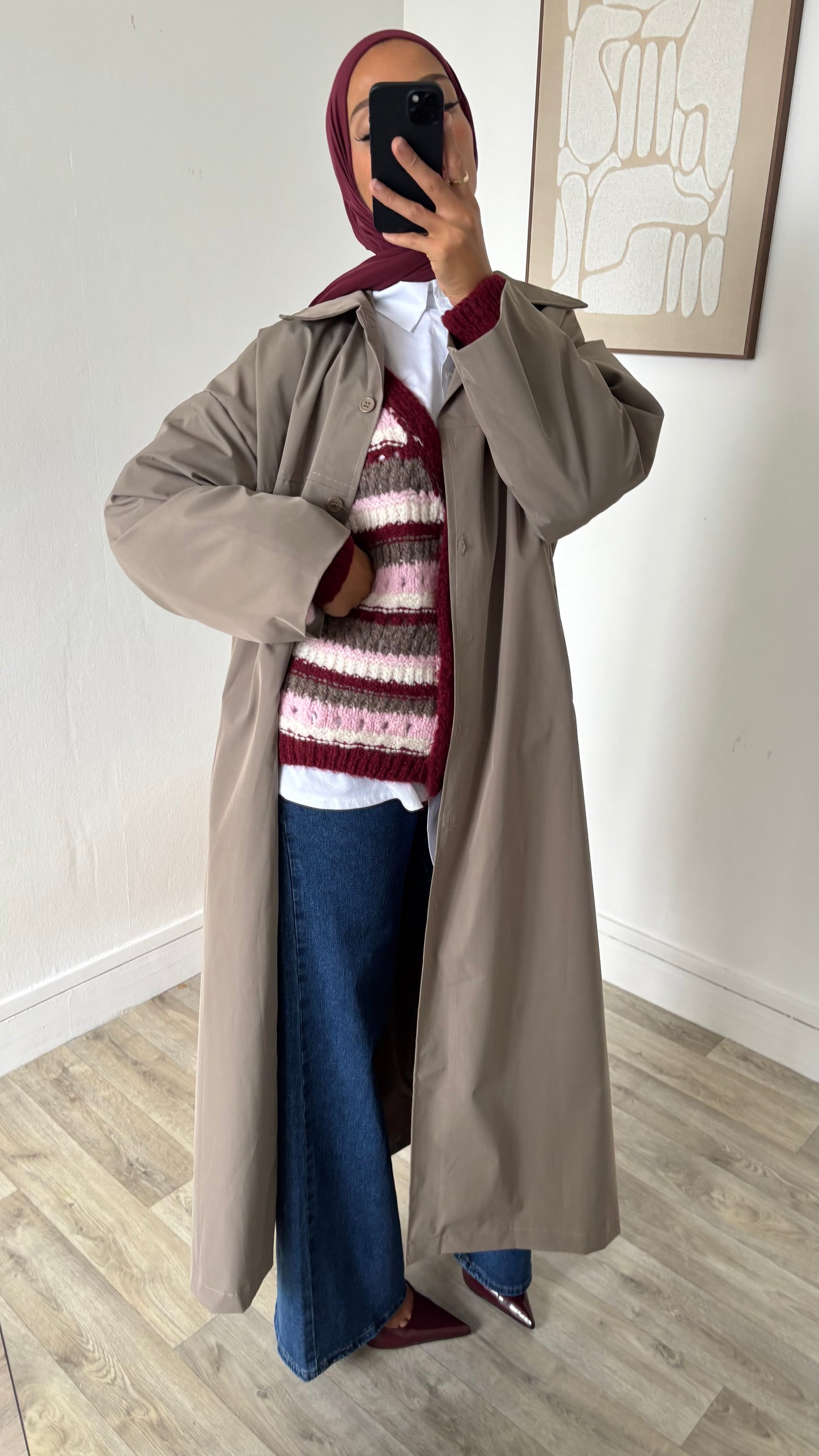 Imperméable coupe droite