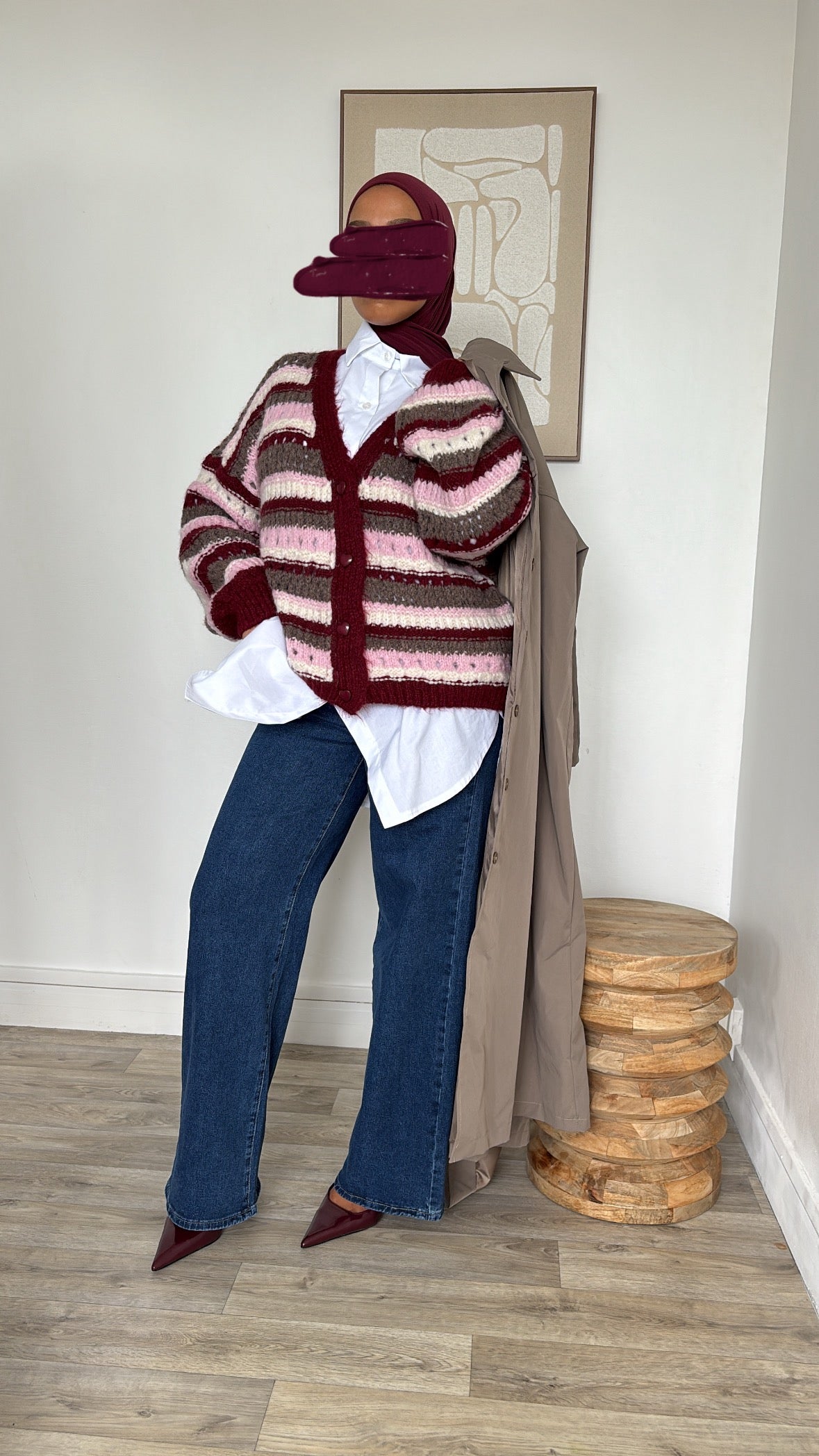 Gilet oversize en laine
