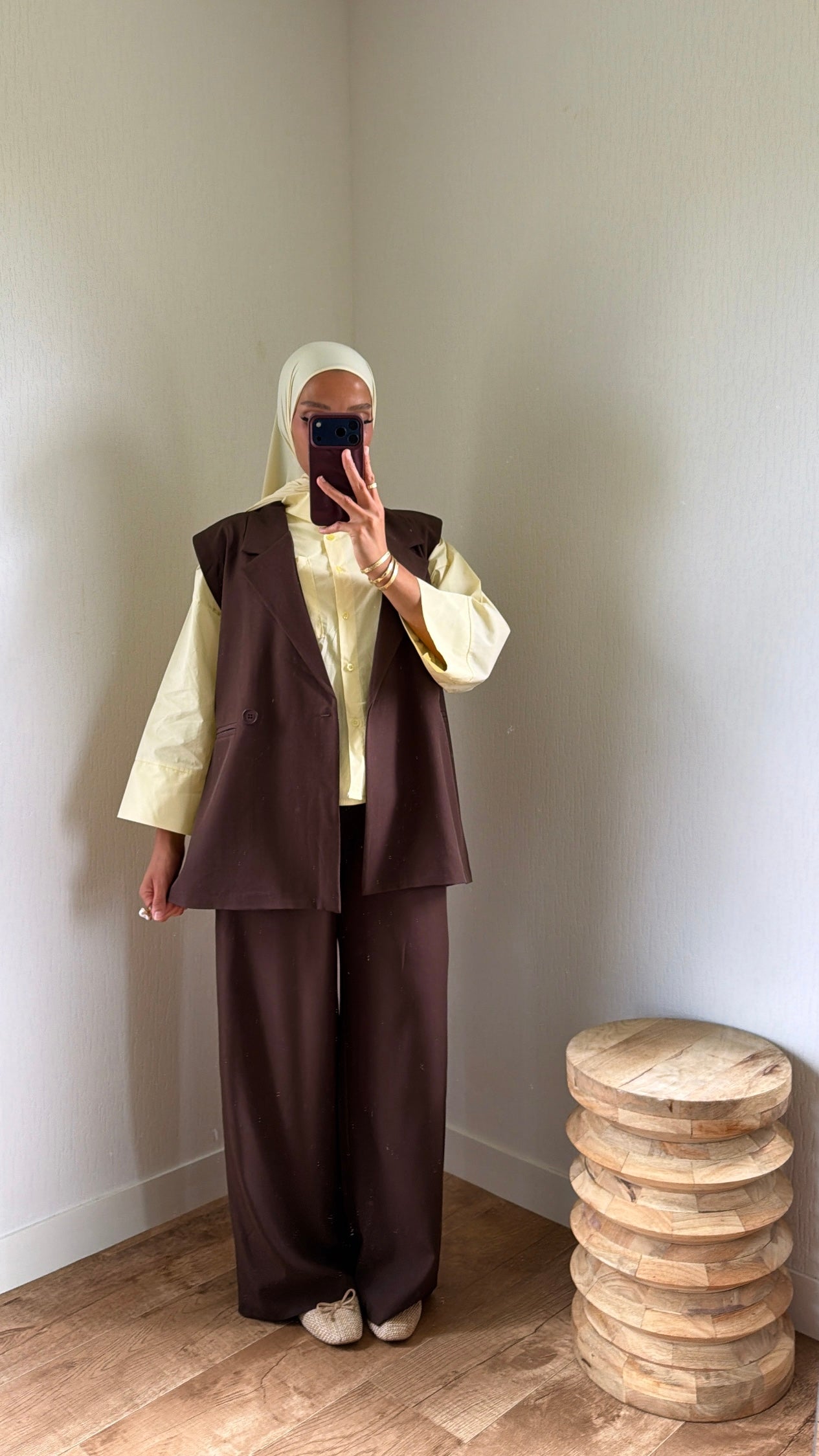 Ensemble tailleur sans manches