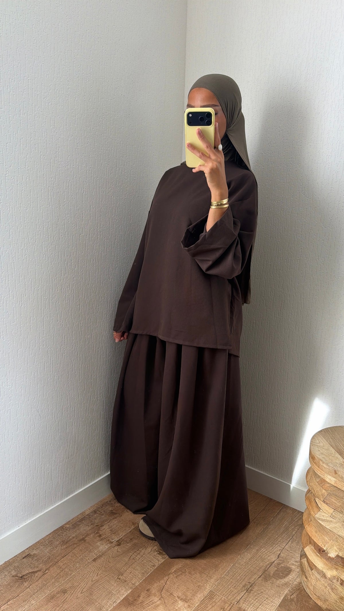 Ensemble pantalon ample structuré