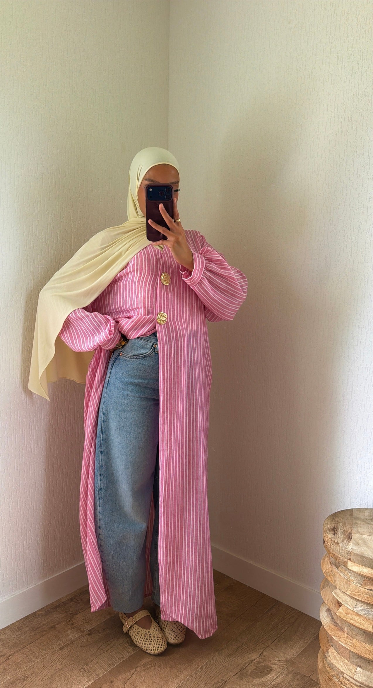 Kimono broches dorées