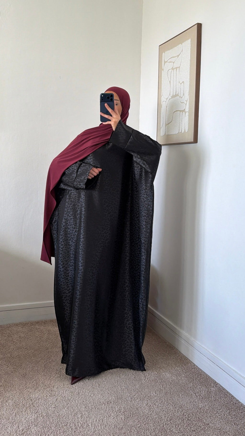 Robe léopard ajustable