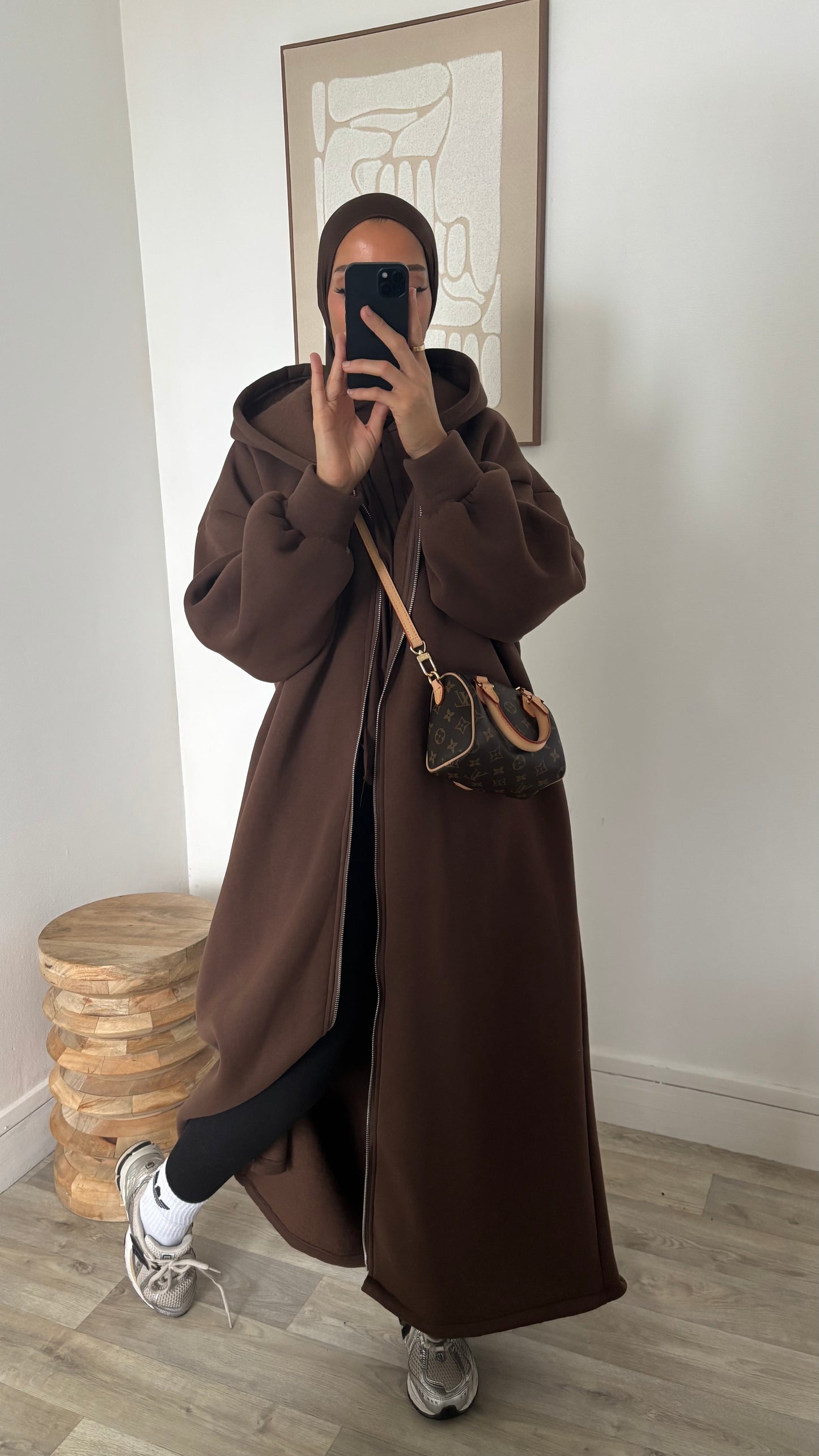 Long sweat à fermeture