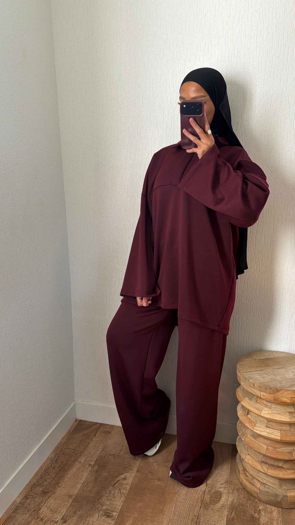 Ensemble molletonné à zip