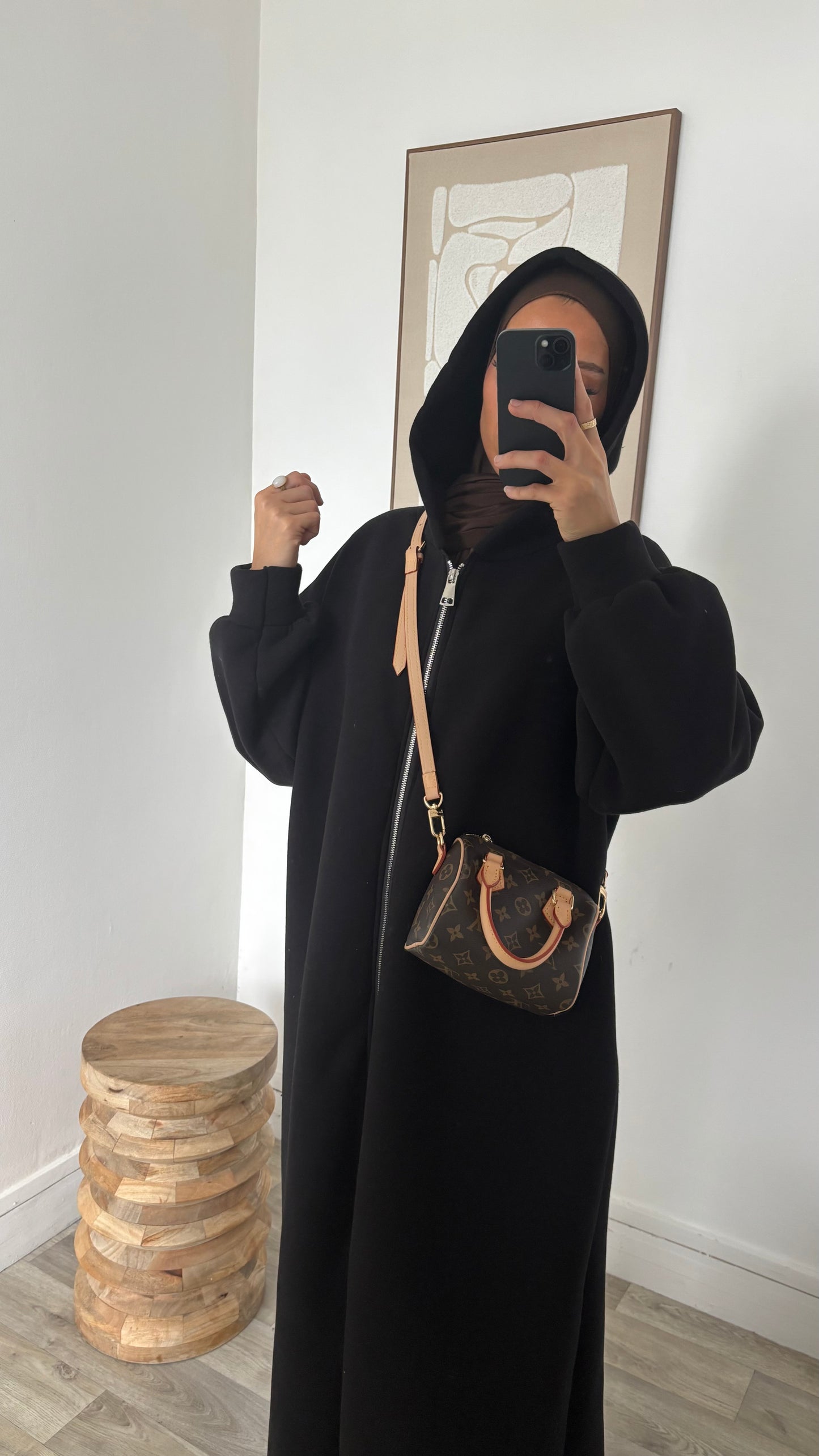 Long sweat à fermeture