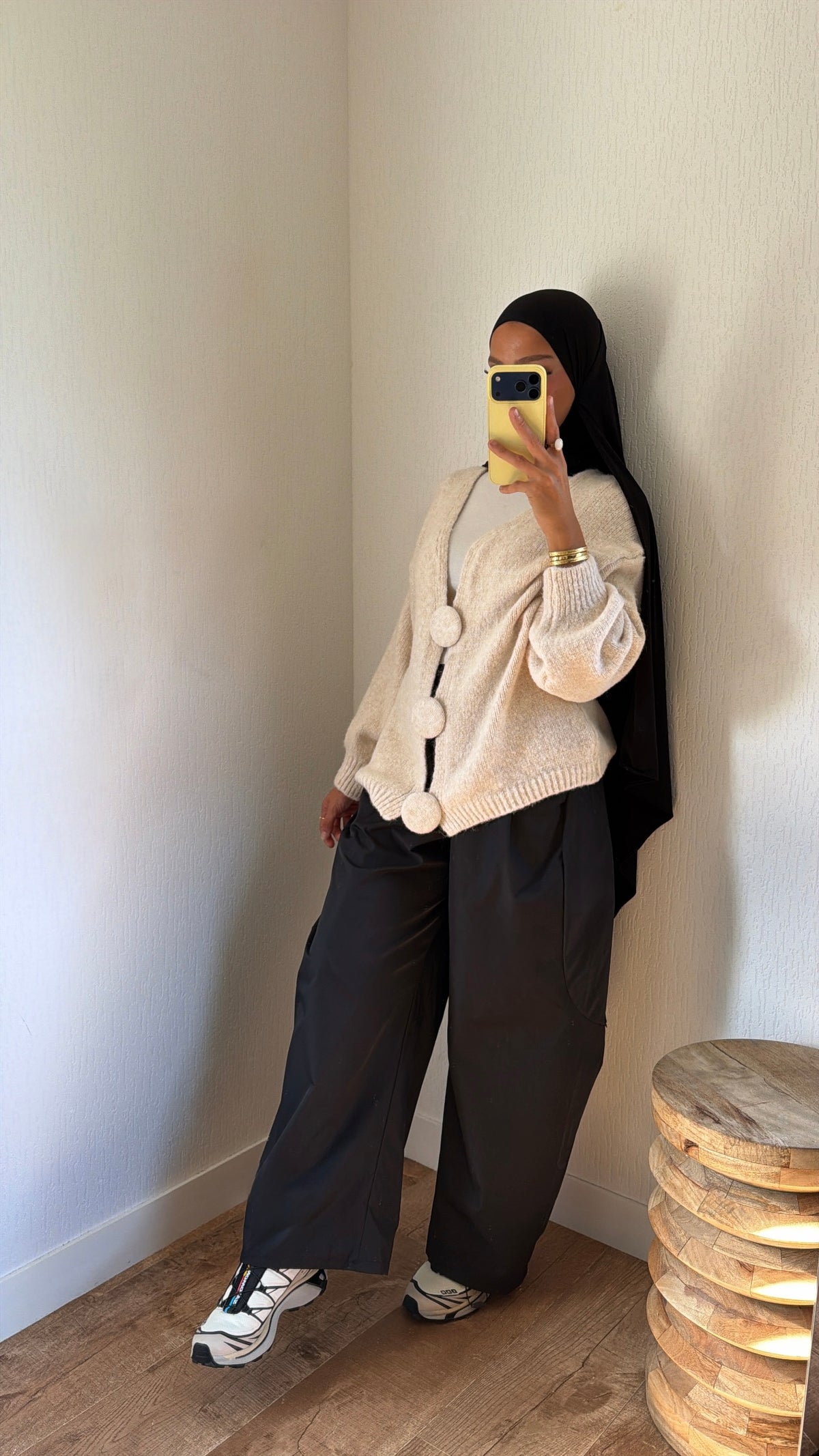 Cardigan gros boutons