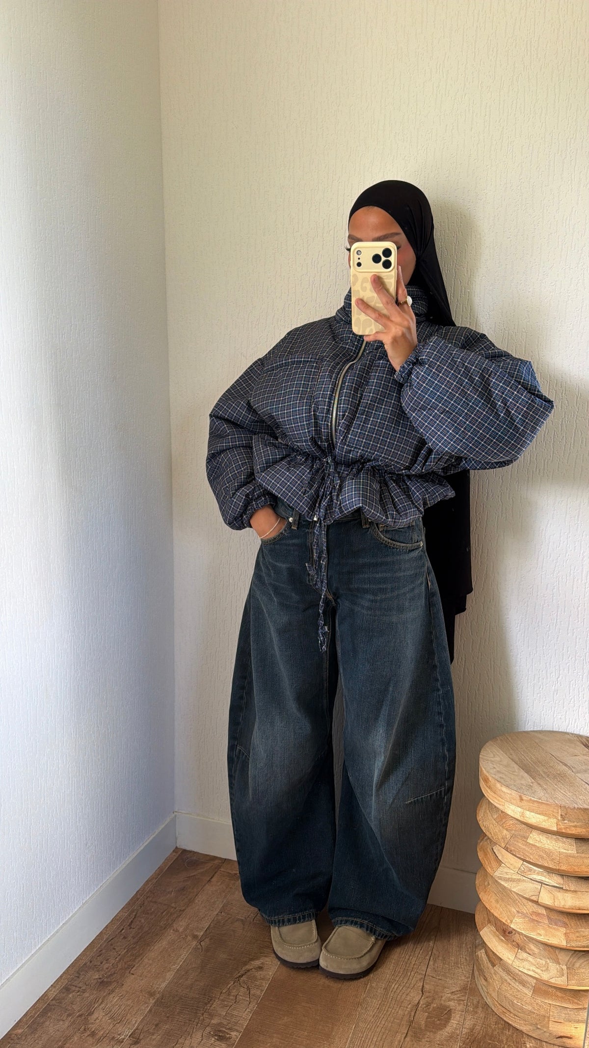 Bomber ajustable détails poches