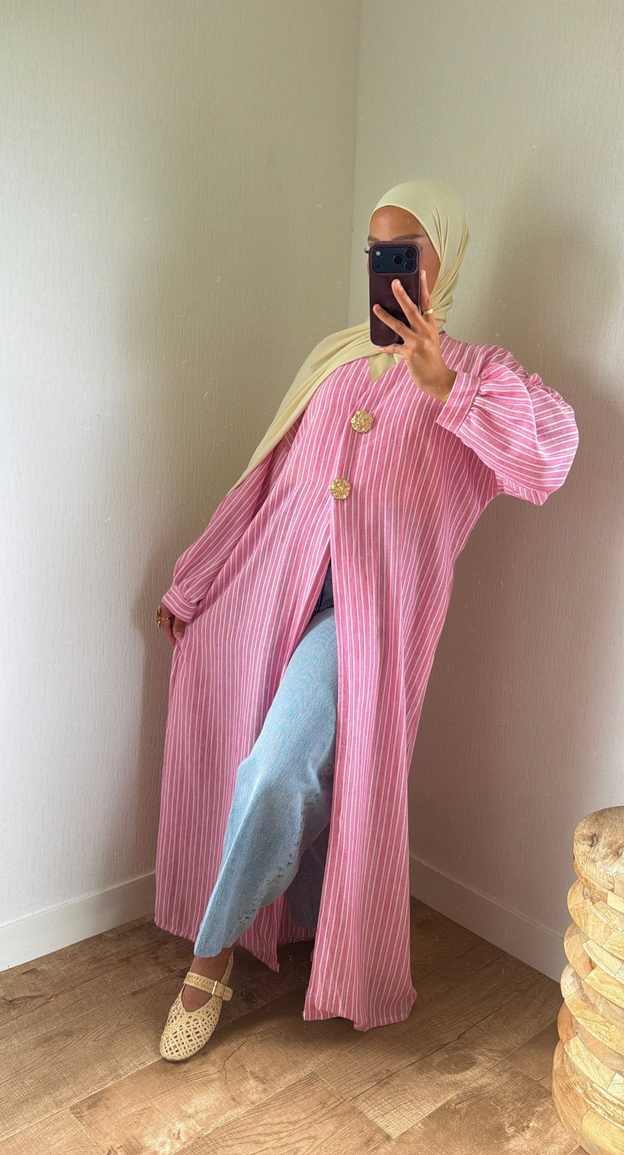 Kimono broches dorées