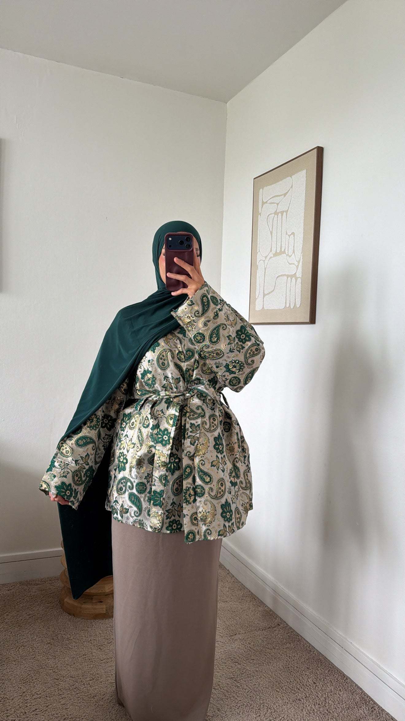 Veste en brocart