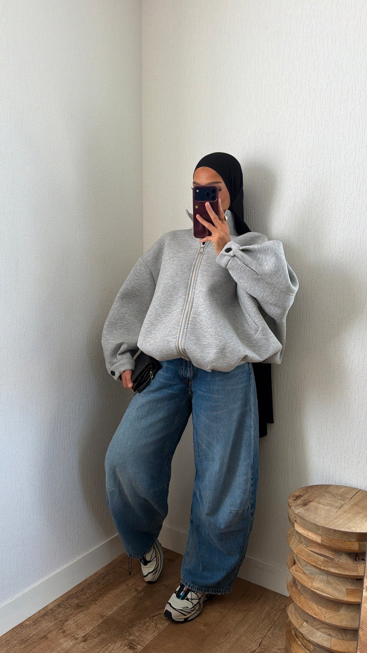 Sweat épais zippé à capuche