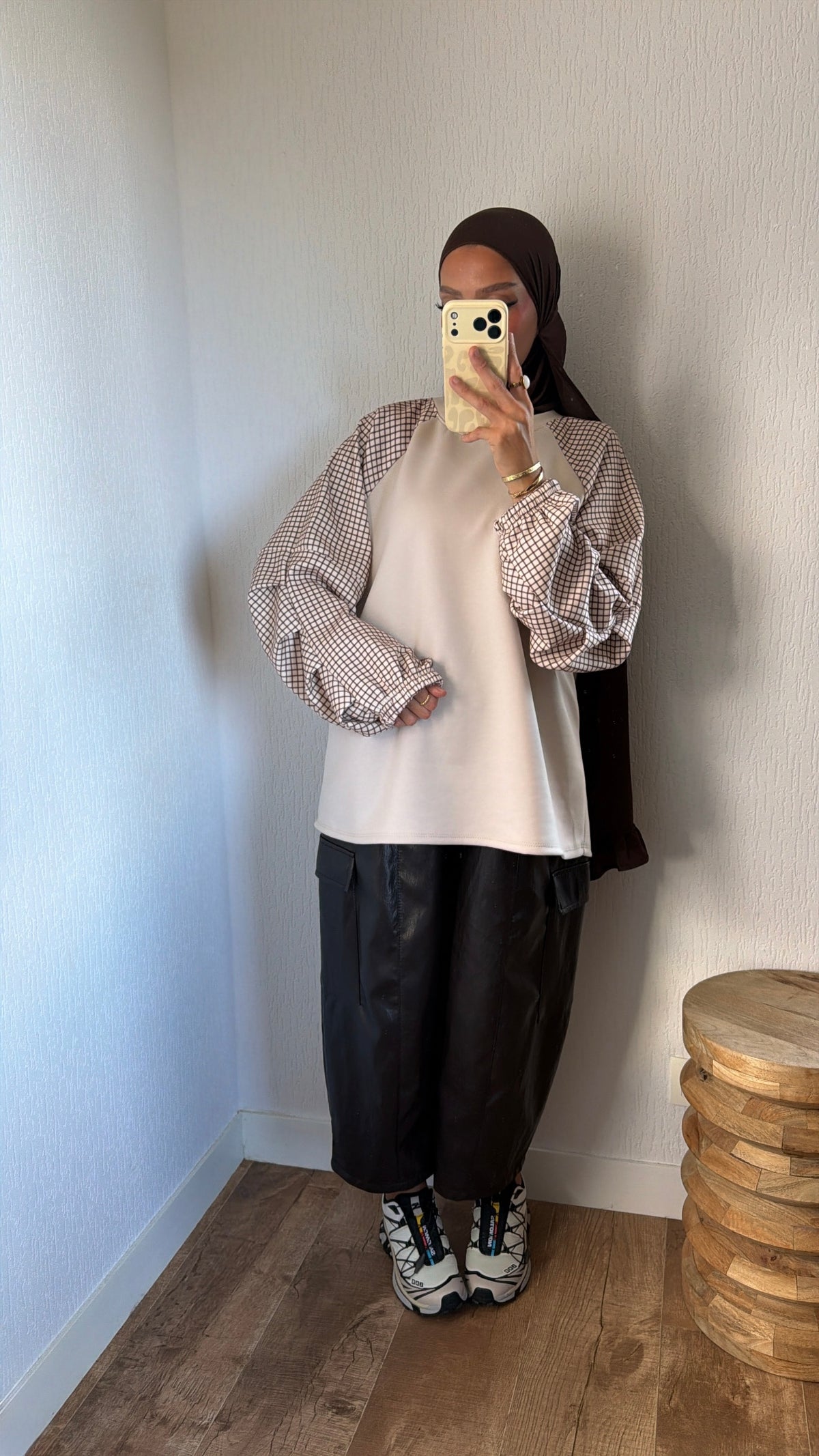 Pull oversize manches structuré