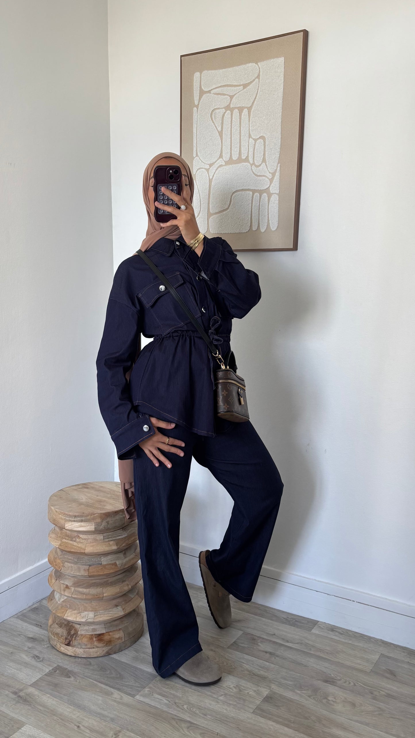 Ensemble effet jeans