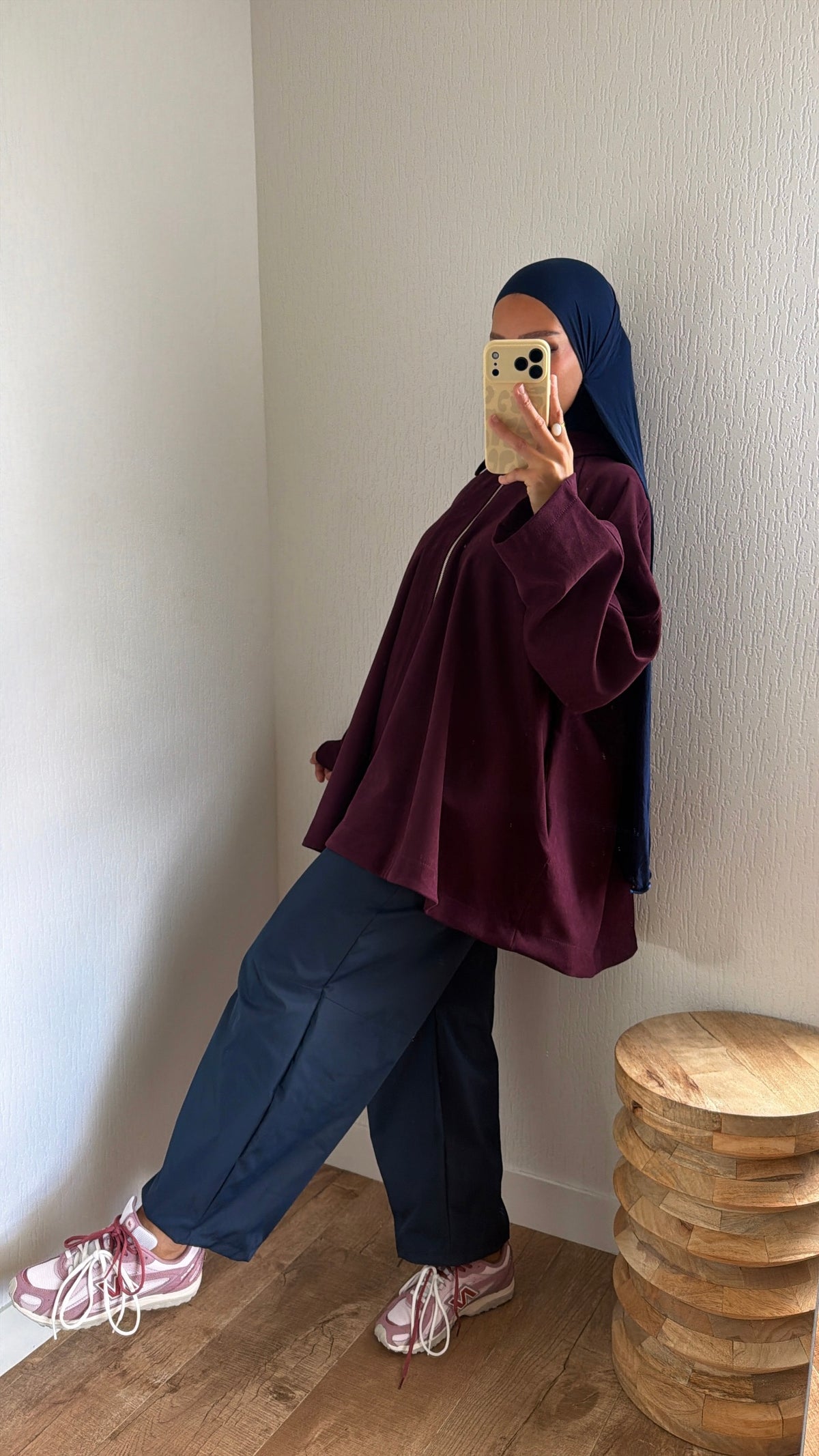 Veste à zip évasé