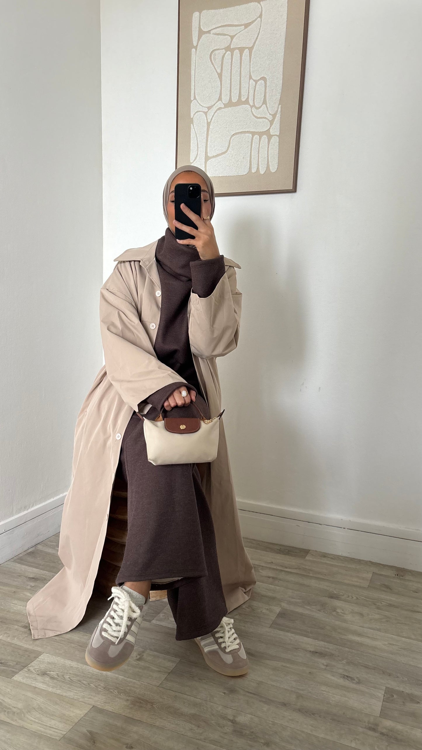 Veste imper coupe droite