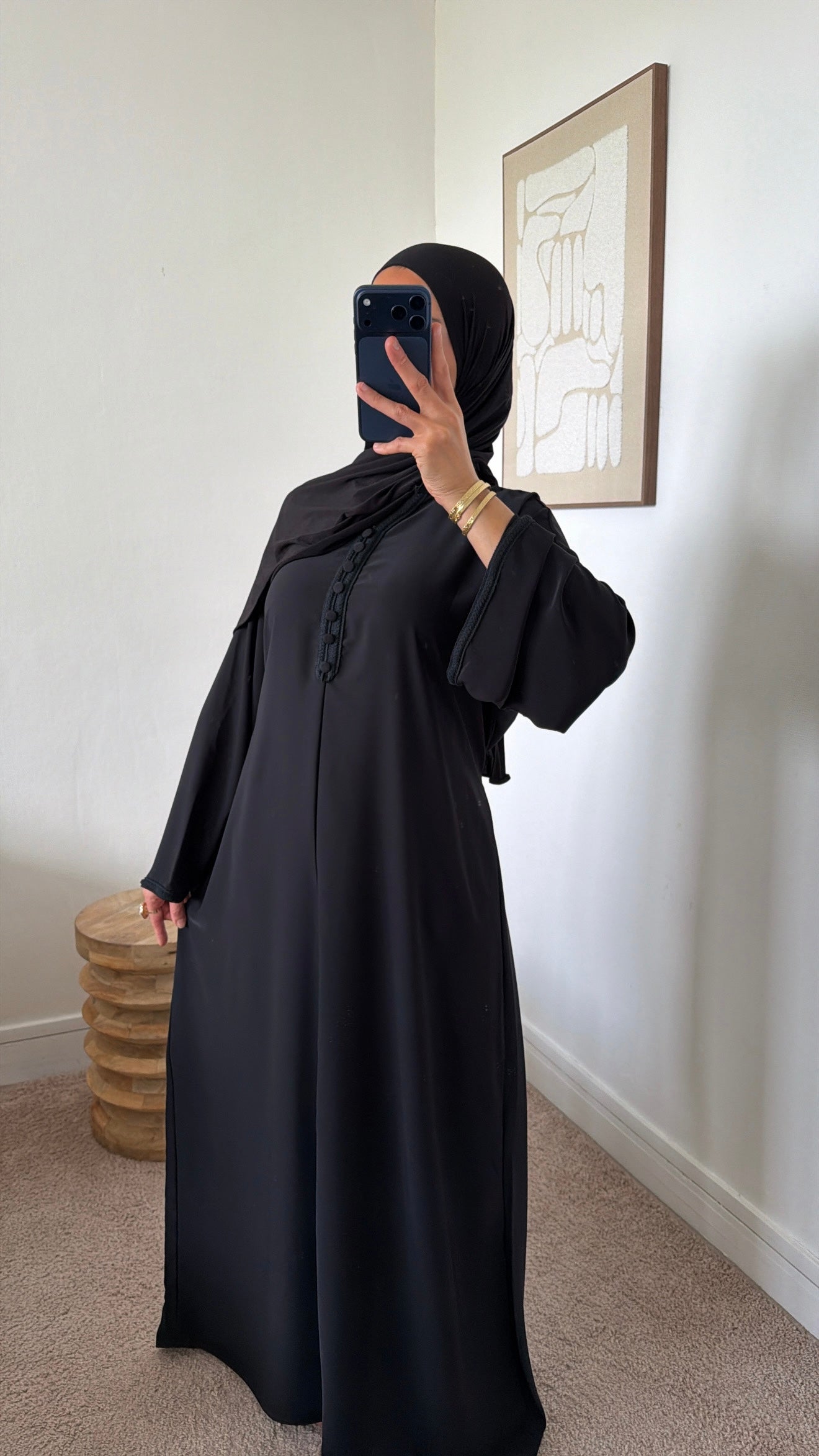 Abaya très fluide et légère [ ajustable au dos ]