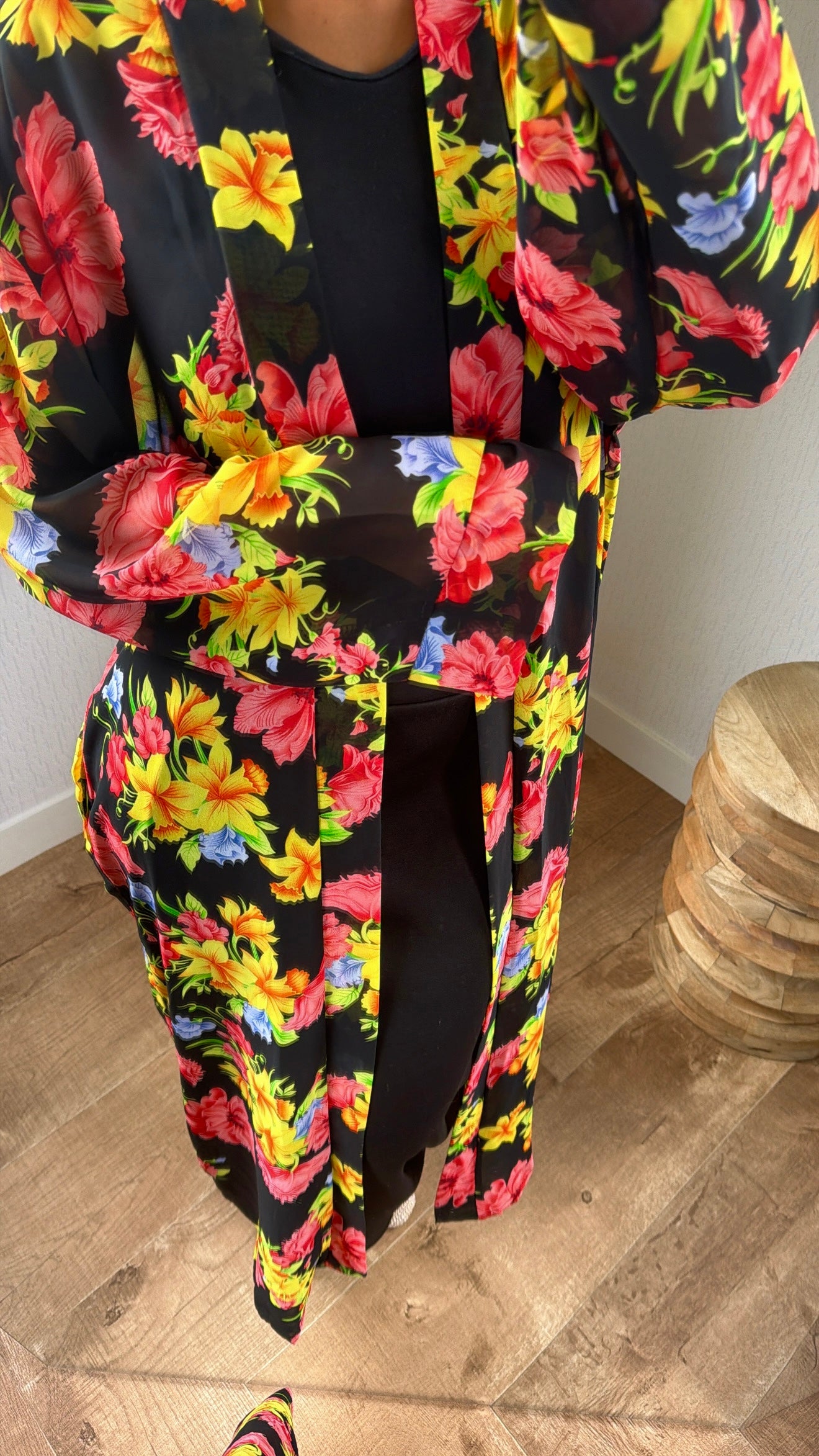 Kimono à fleurs