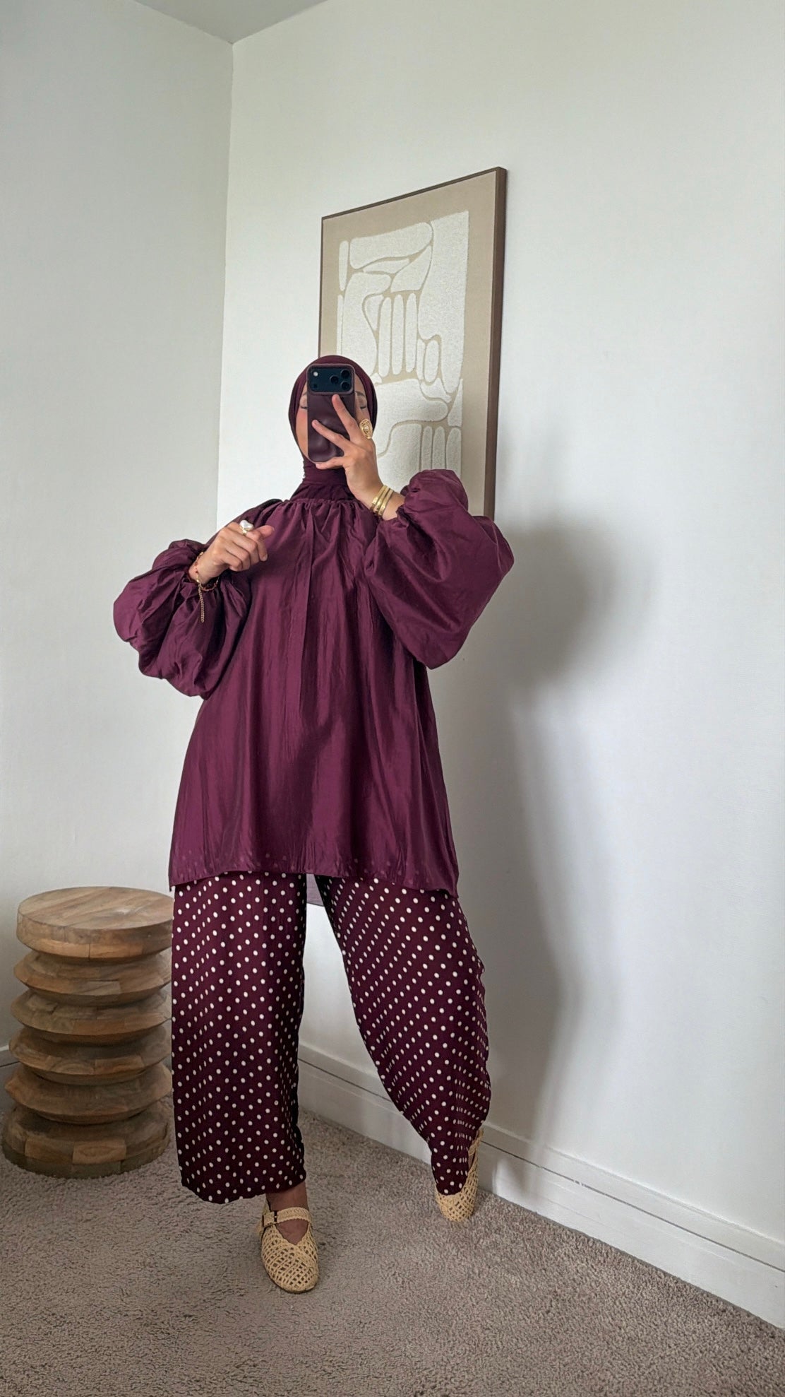 Blouse manches bouffantes