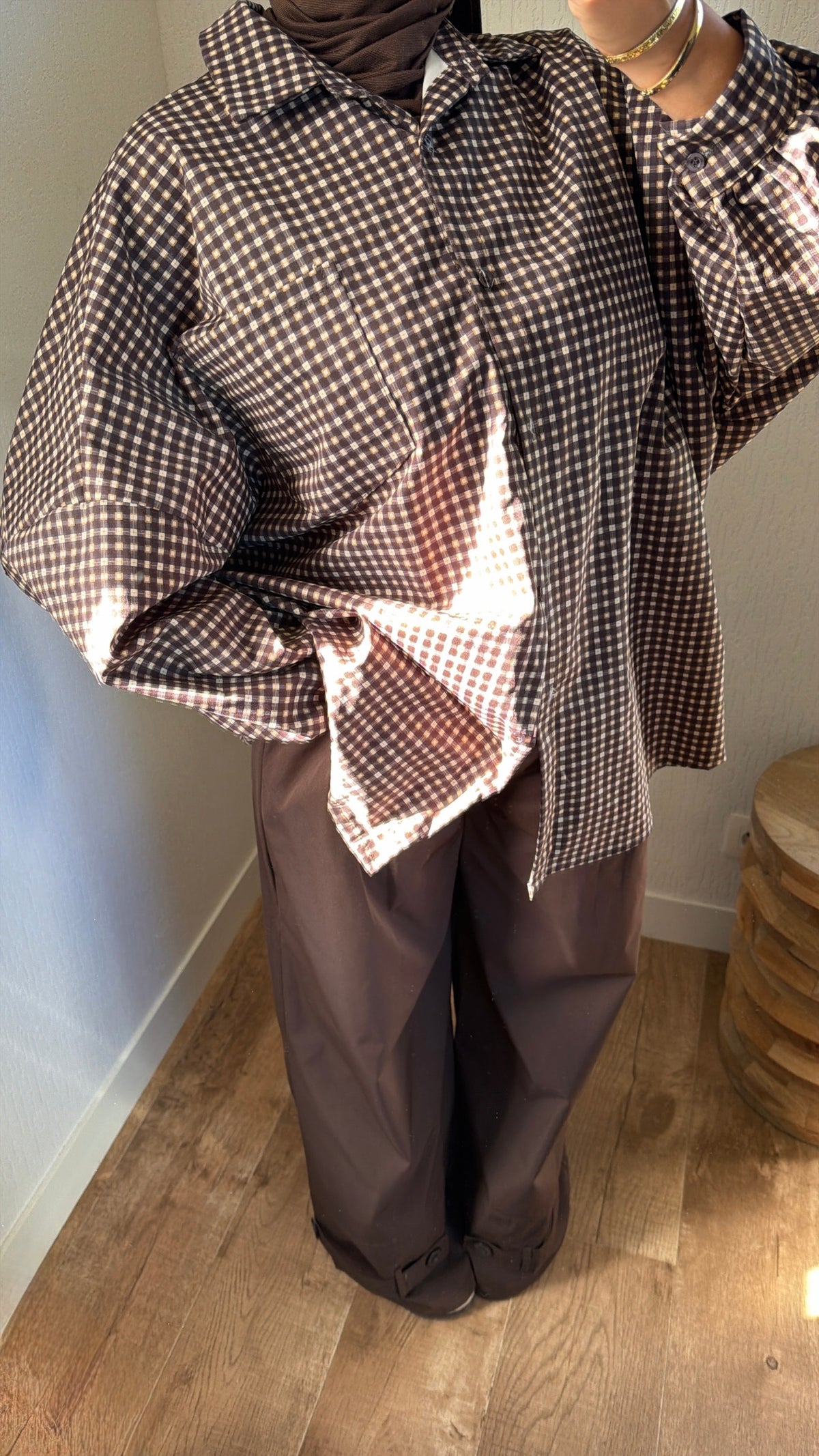 Chemise très oversize effet trench