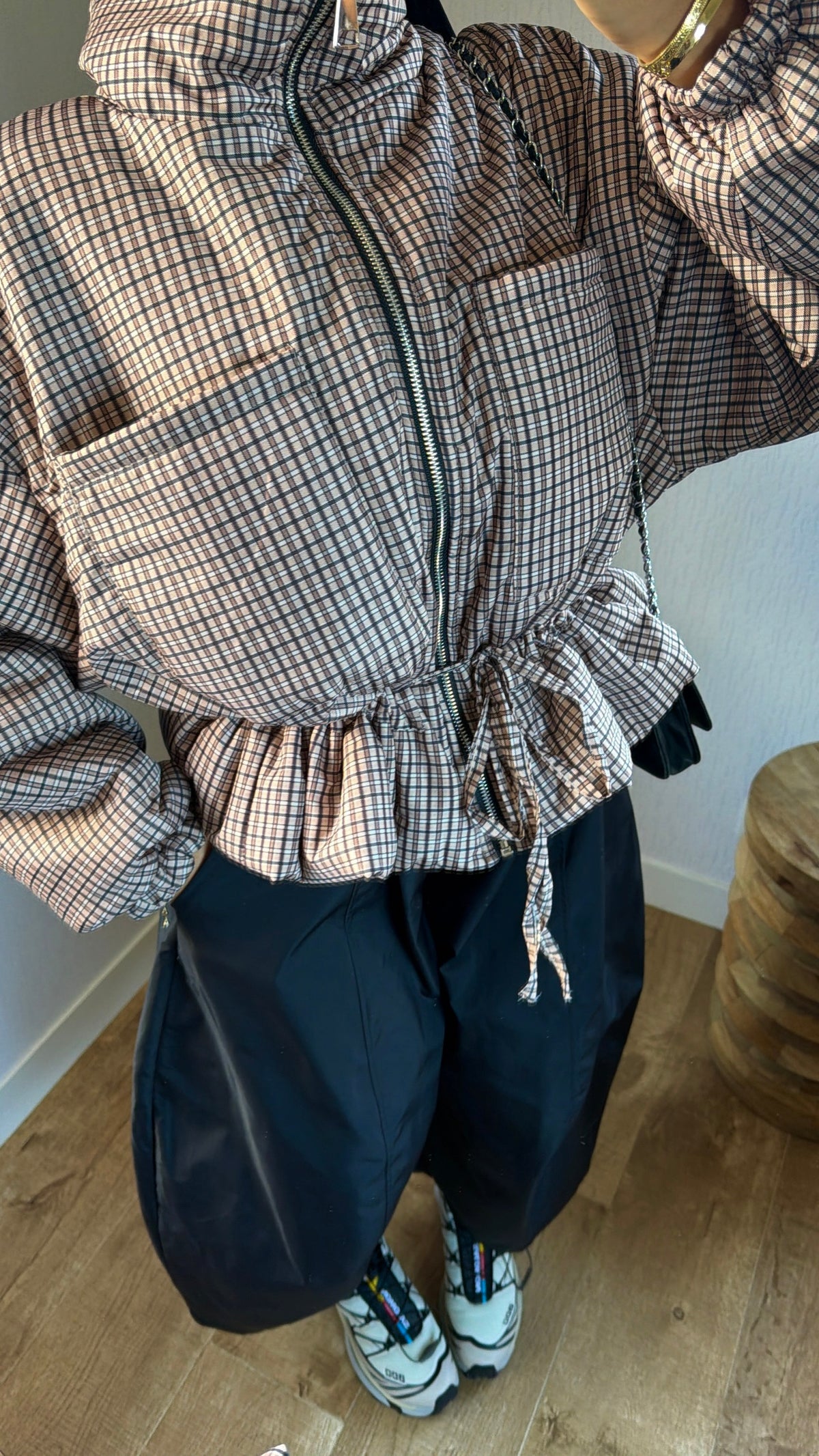 Bomber ajustable détails poches